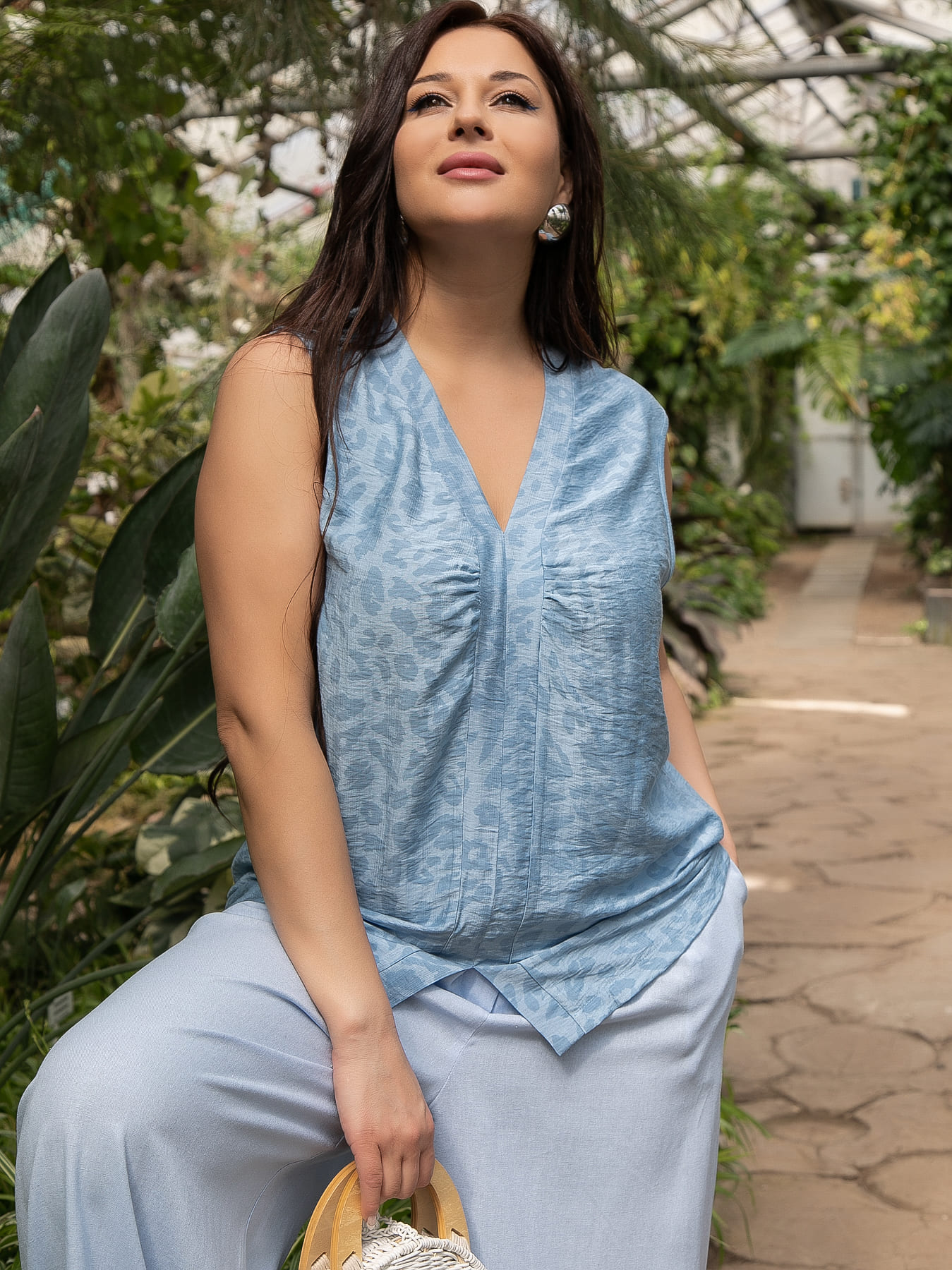 Блуза Влада (джинс) Б15530-1М