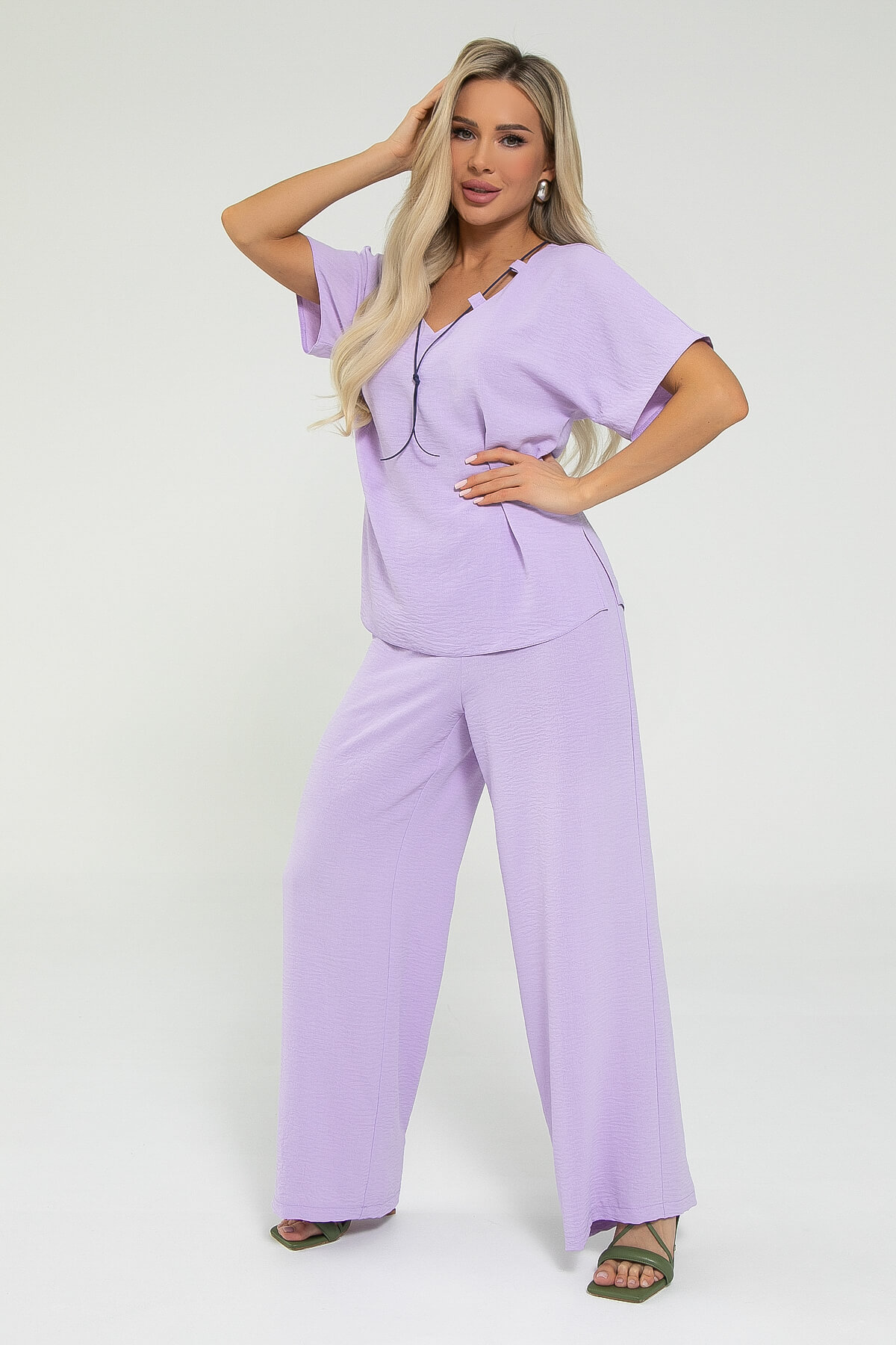 Костюм Свободный вечер НЬЮ (лавандовый) К12671-15