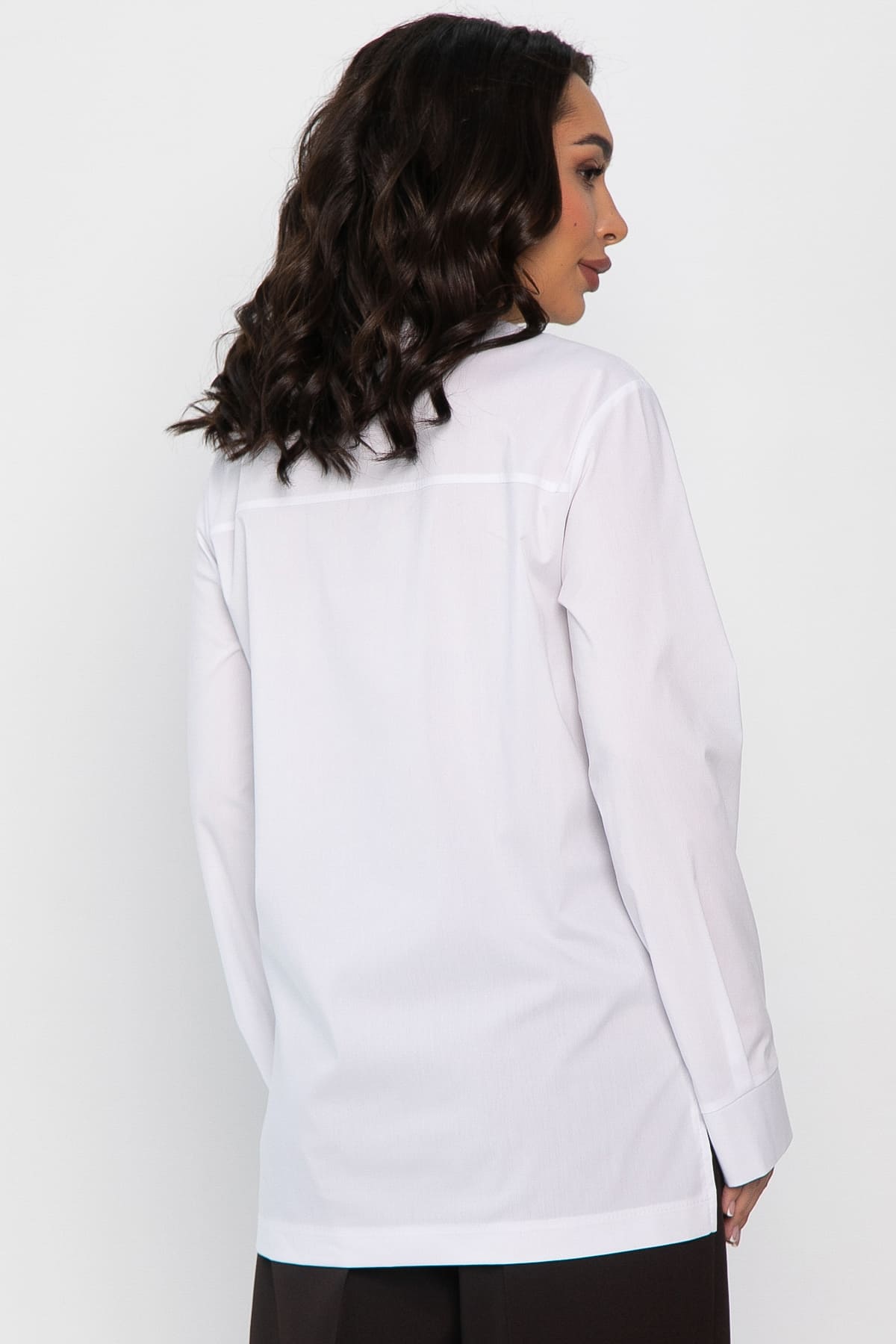 Рубашка хлопковая Асгарда (белая) Б14567-31М