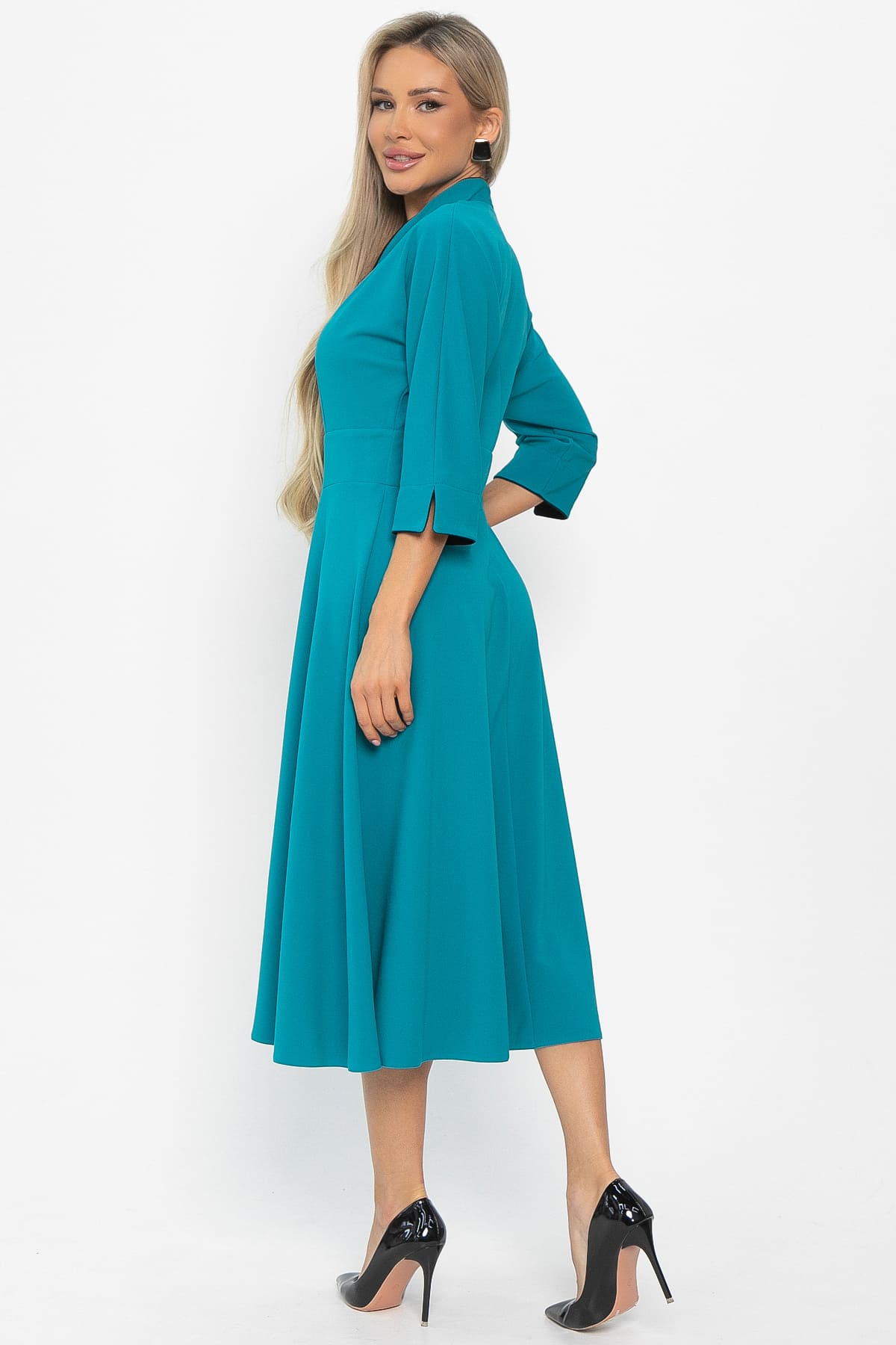 Платье вечернее Леди Удача (бирюзовое) П14850-18М