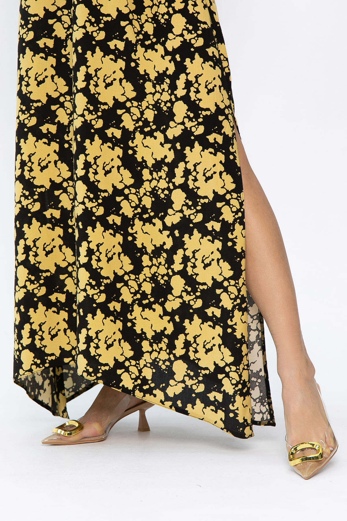 Платье Иниша (черно-желтое) П13924-4М