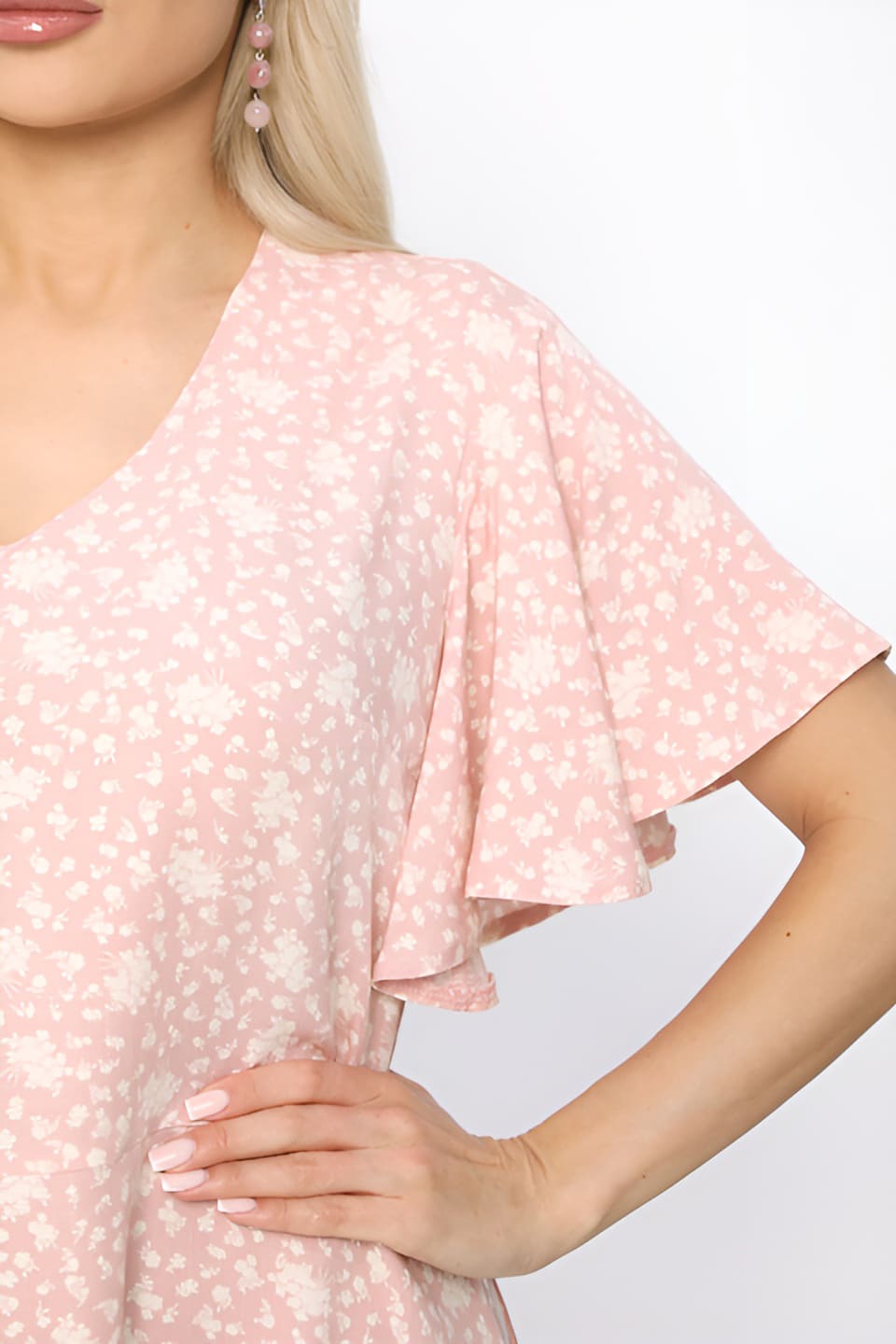 Платье Цветочный сад НЬЮ (розовое) П13709-25М