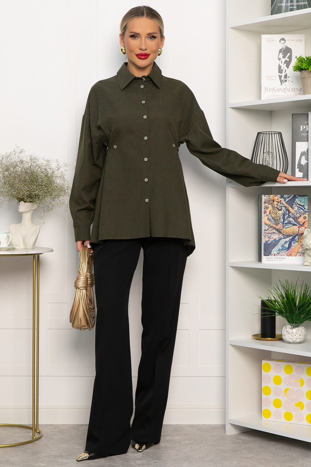 Рубашка Свободное падение (хаки) Б14192-5М