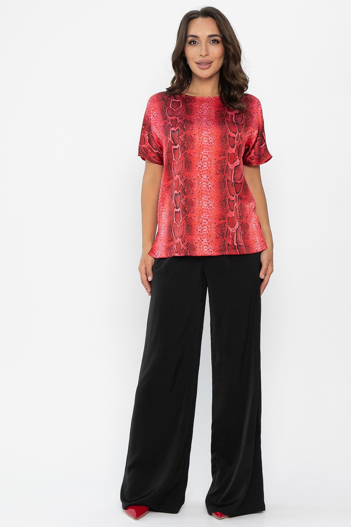 Блуза Морган  (красная) Б14033-16М