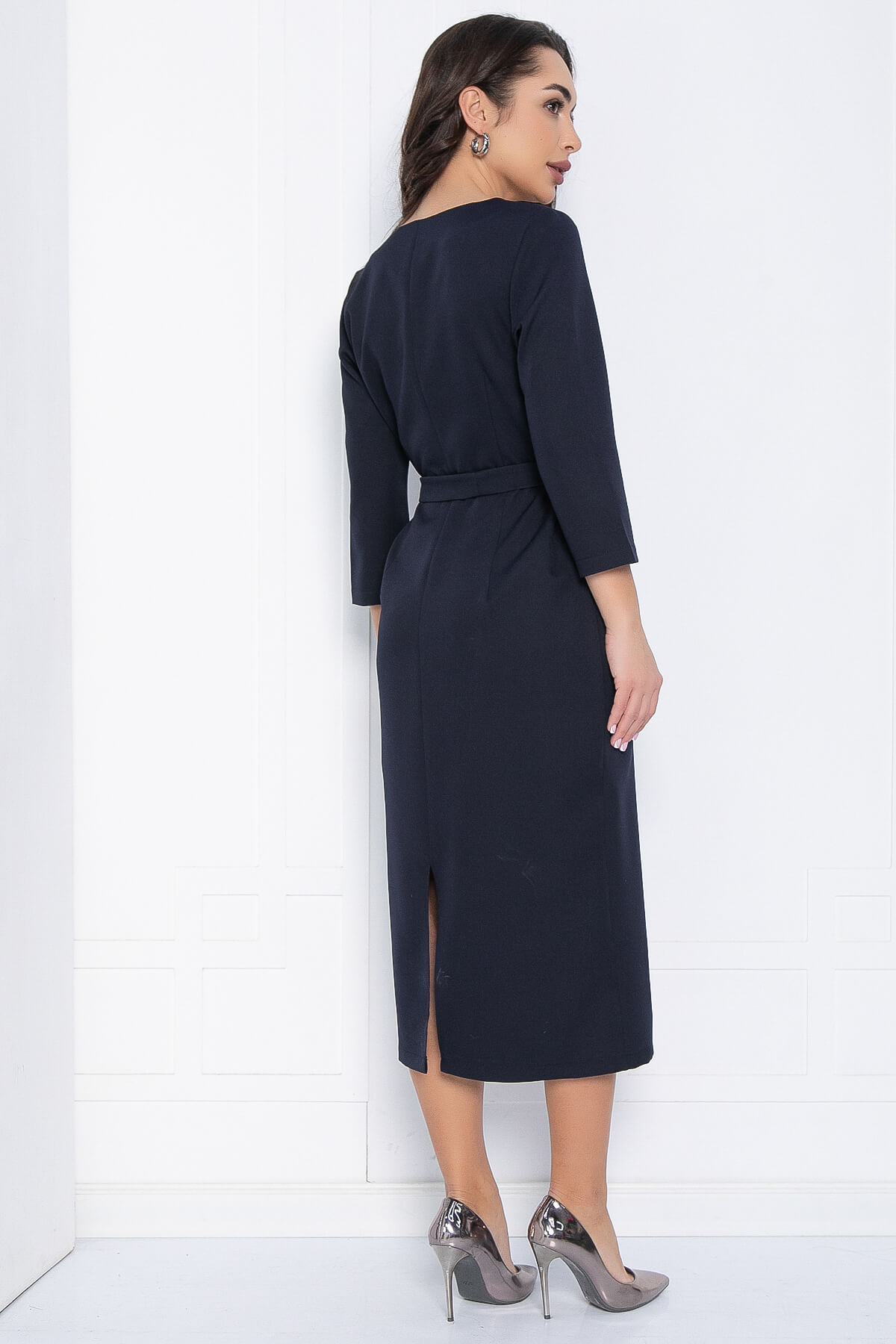 Платье Верба (синее) П12157-25