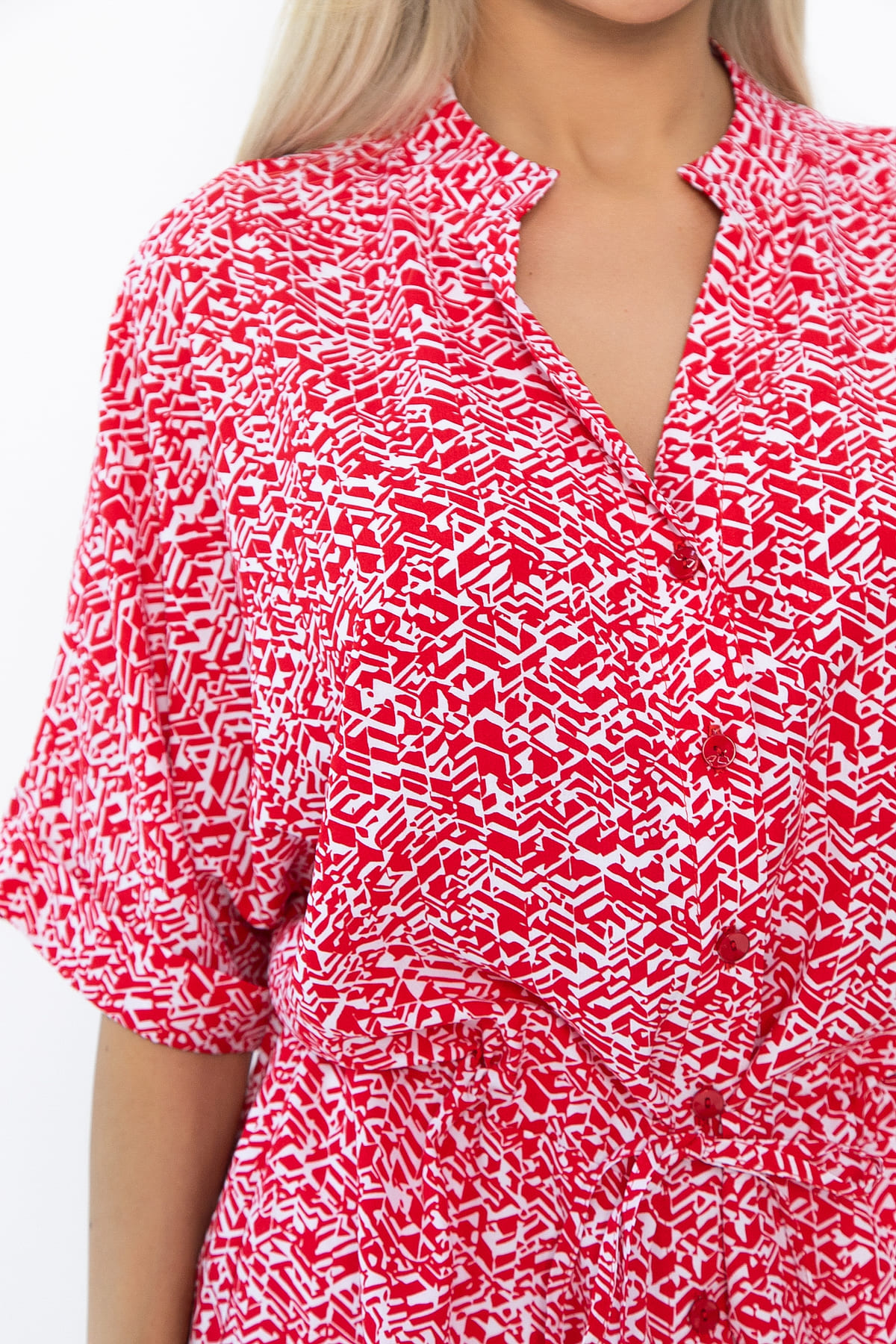 Блуза Мариша (красная) Б13919-30М