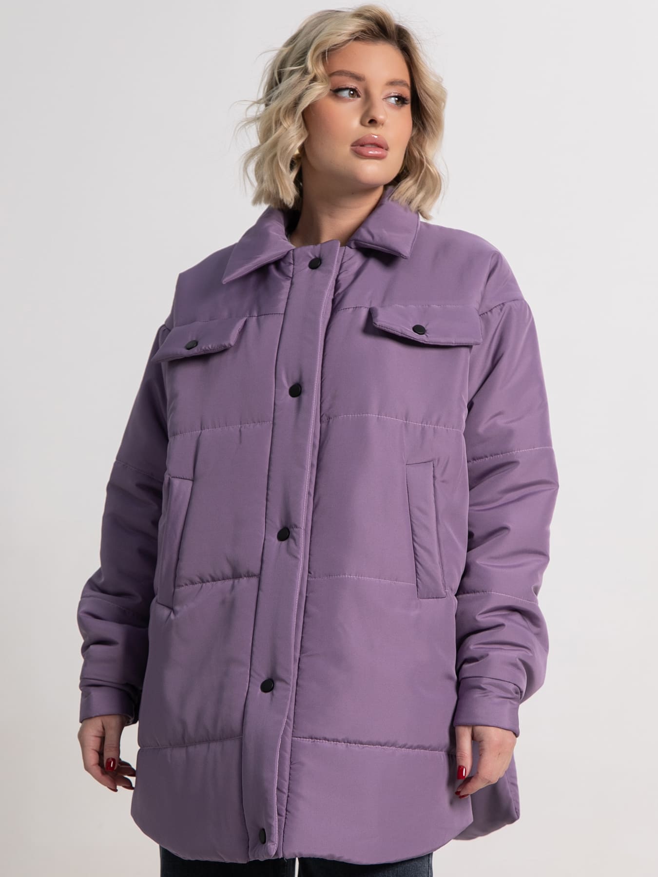 Куртка демисезонная Асель (фиолетовая) Б15318-39М