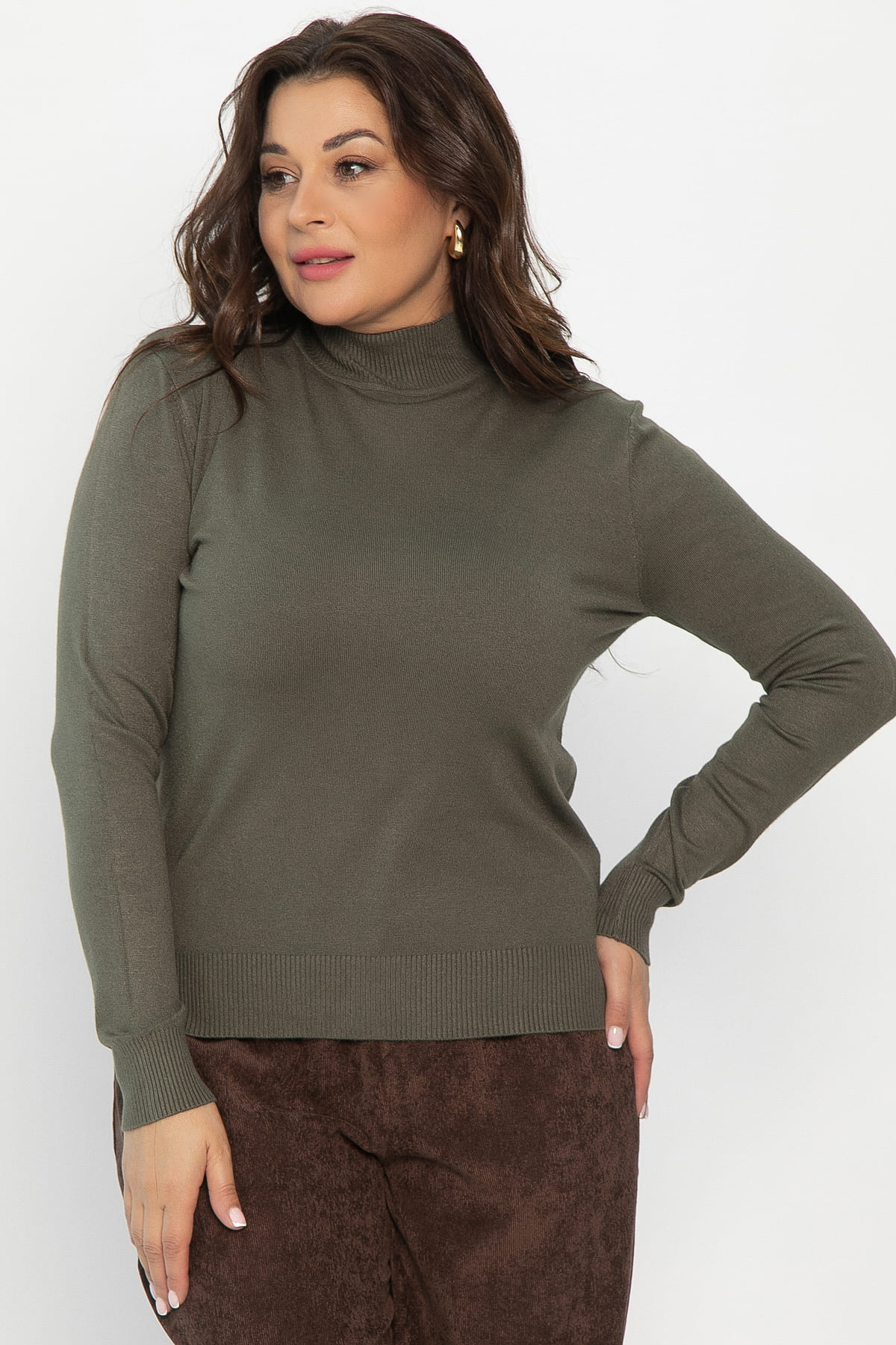 Водолазка Осенняя история (хаки) Б14547-20М