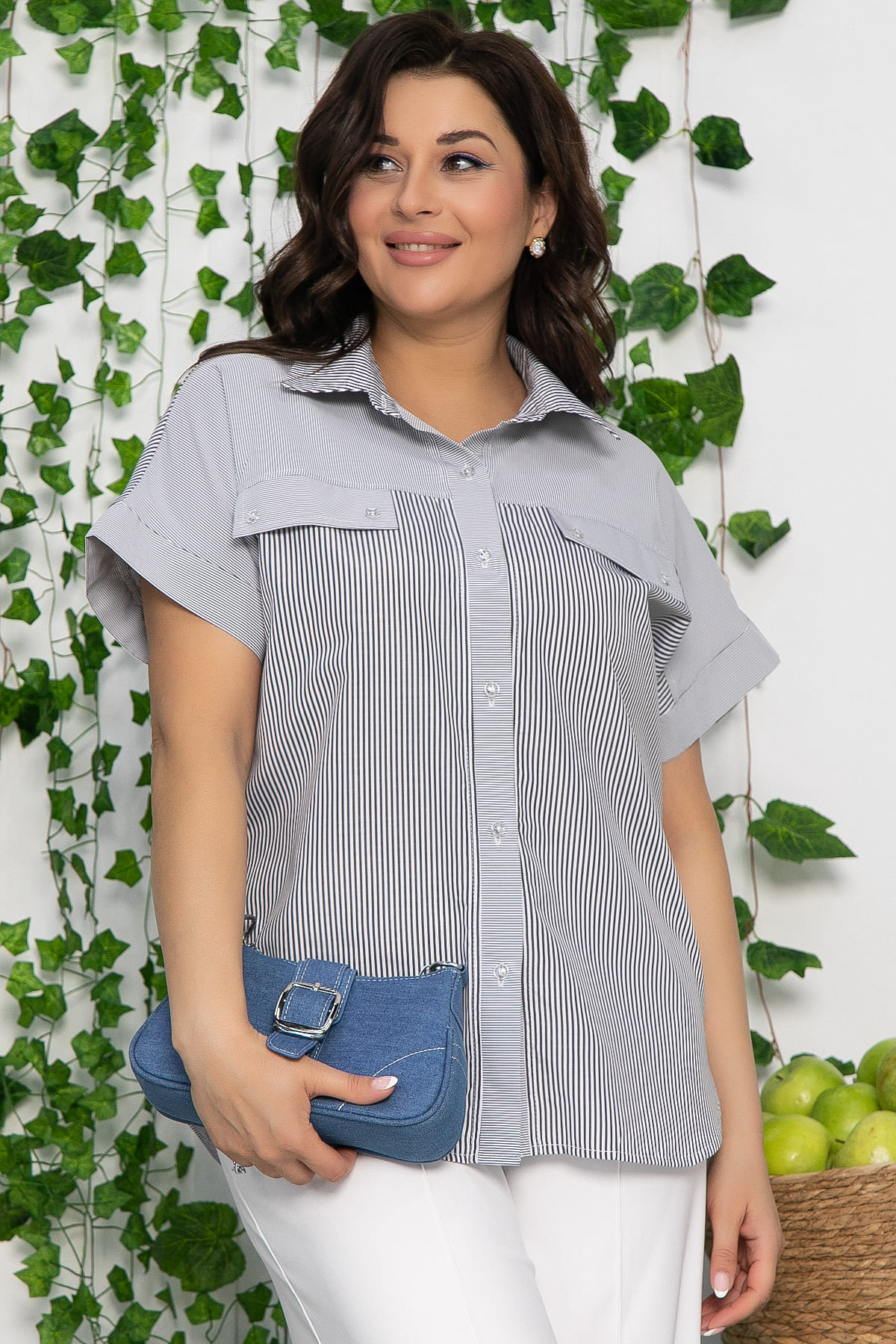 Рубашка Минуэт (светло-серая) Б13577-24М