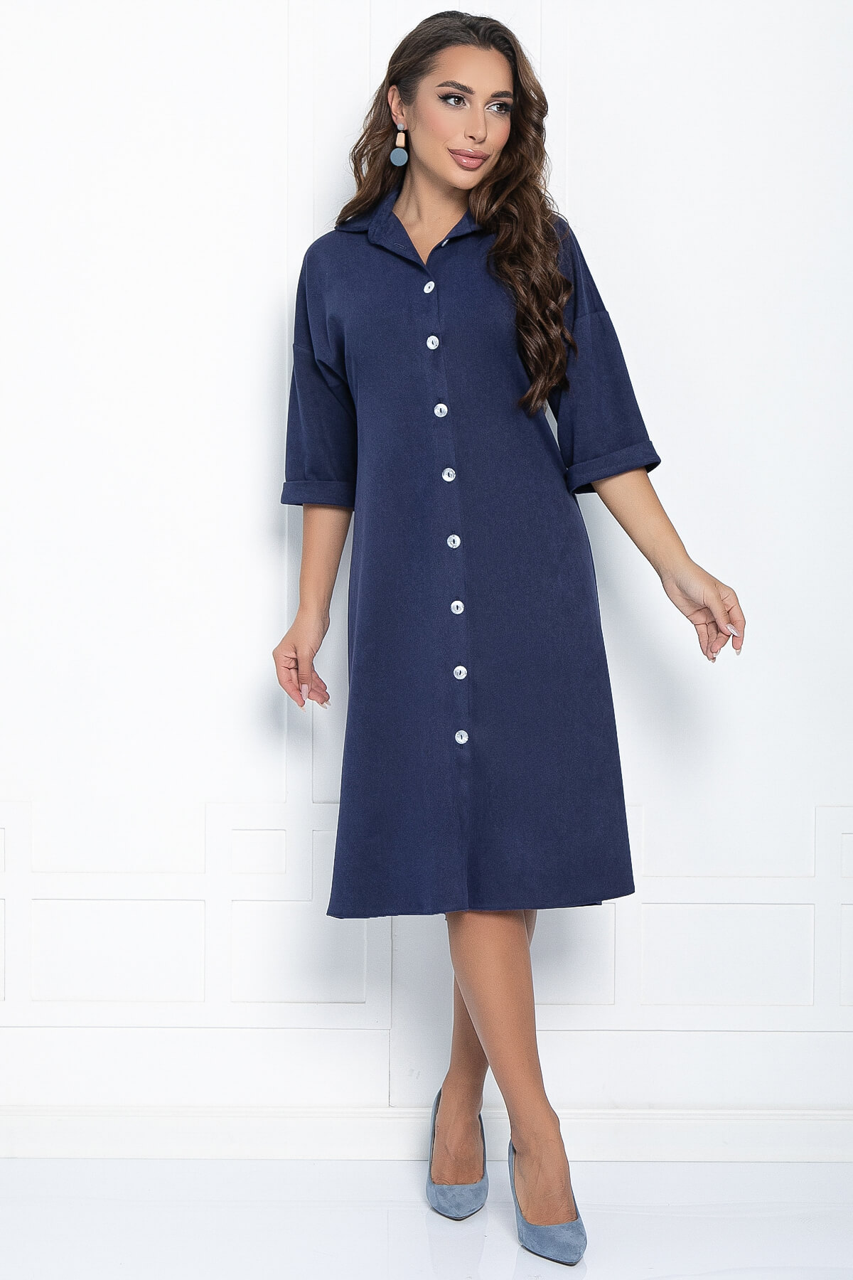 Платье Кэсси (темно-синее) П10922