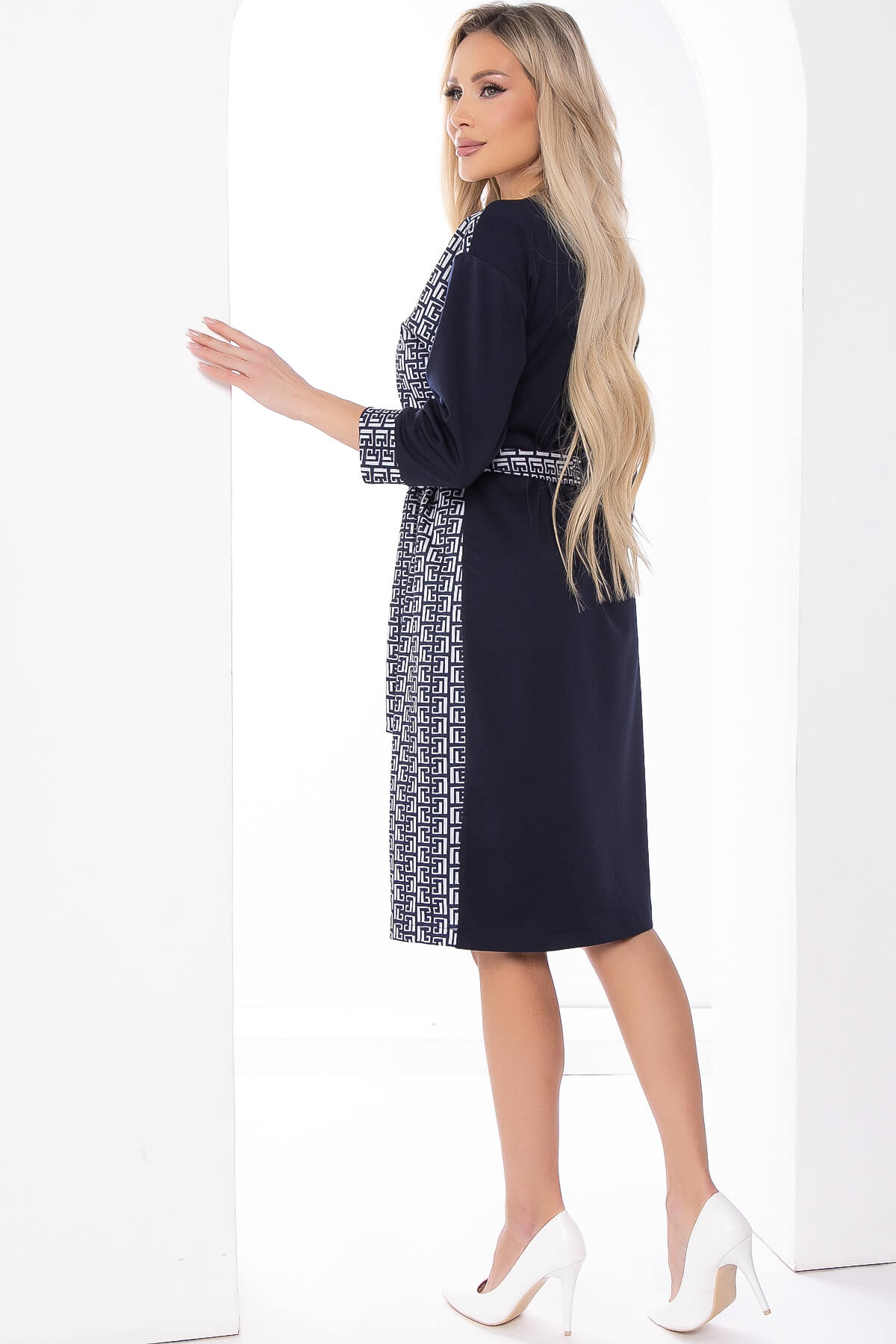 Платье "Греция" (блю) П8256