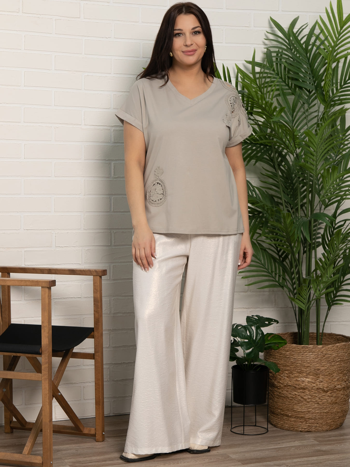 Блуза Время перемен (бежевая) Б15656-20М