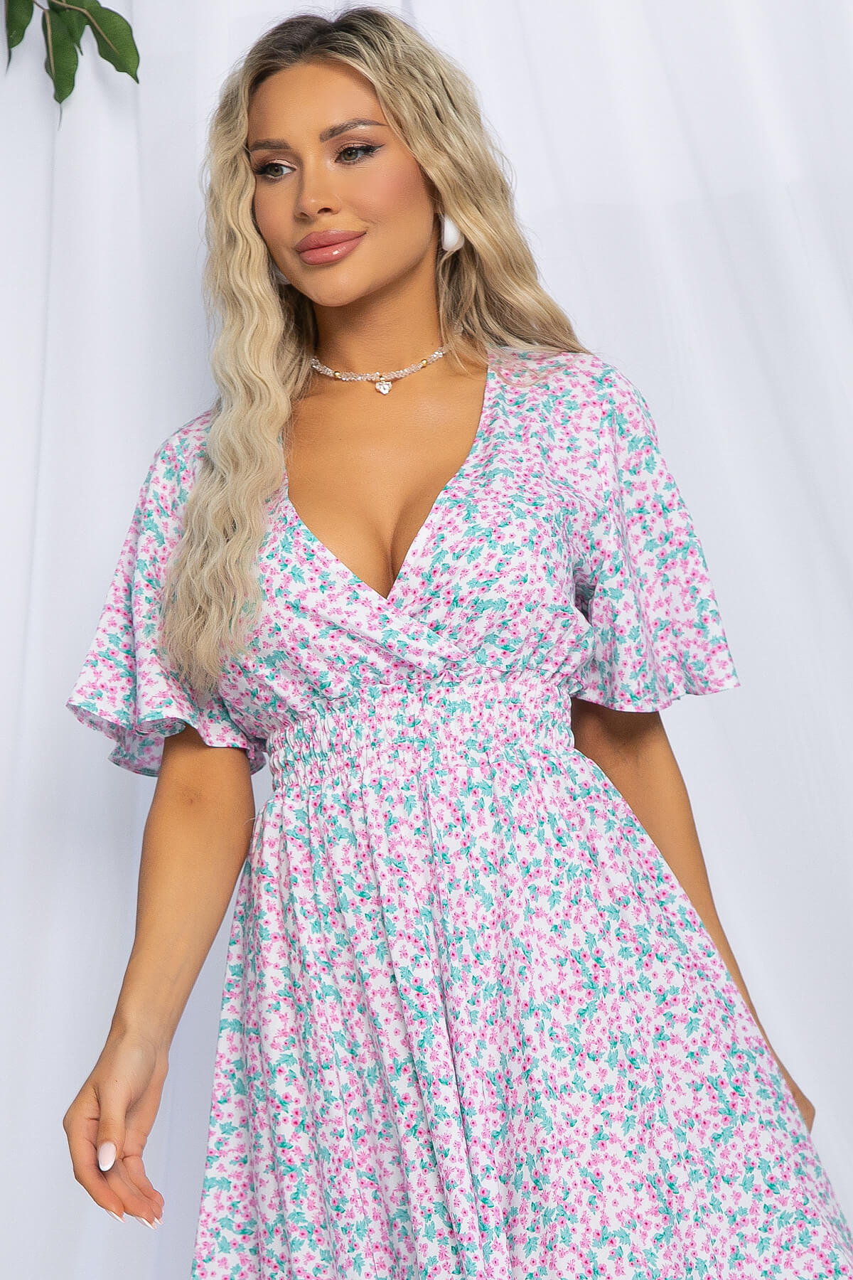 Платье Селена (розовые цветы) П13101-8М