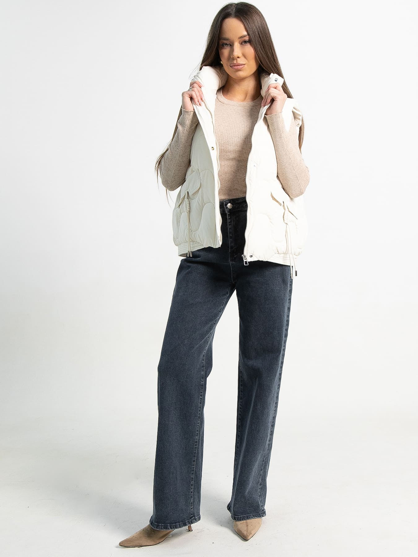 Жилет утепленный Фрия (крем-брюле) Б15289-4М