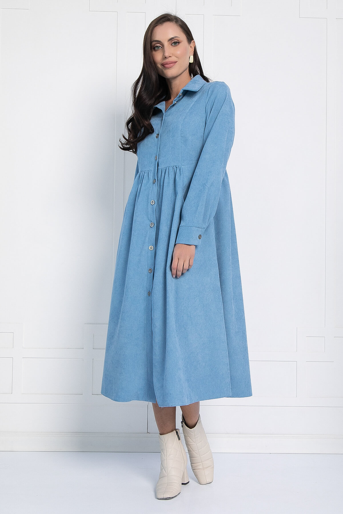 Платье Сабина (голубое) П12658-4