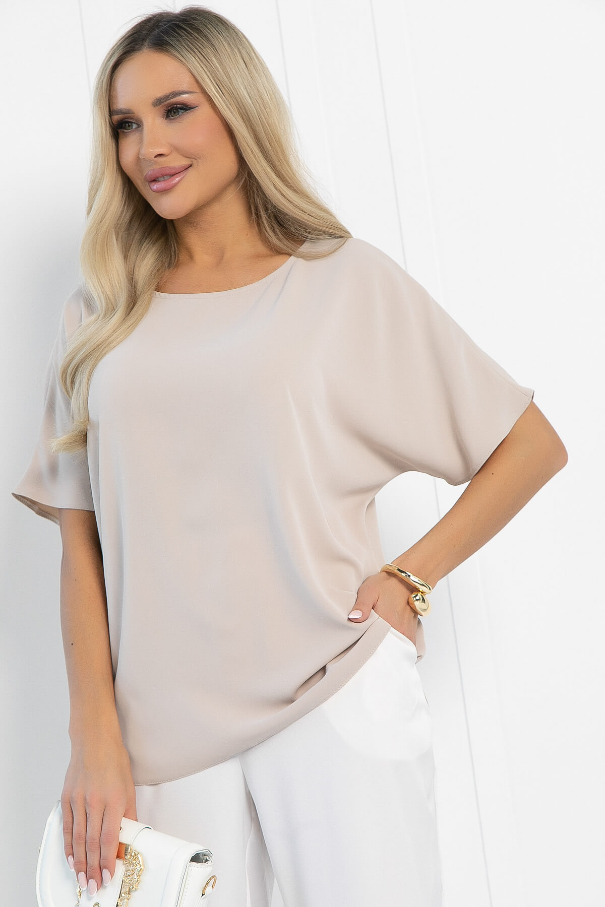 Блуза Морган НЬЮ (бежевая) Б12979-16М