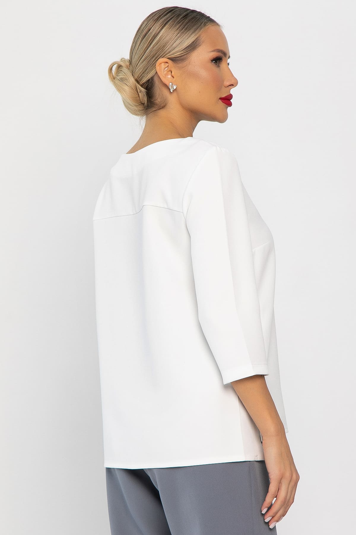 Блуза Аурия (белая) Б14217-48М