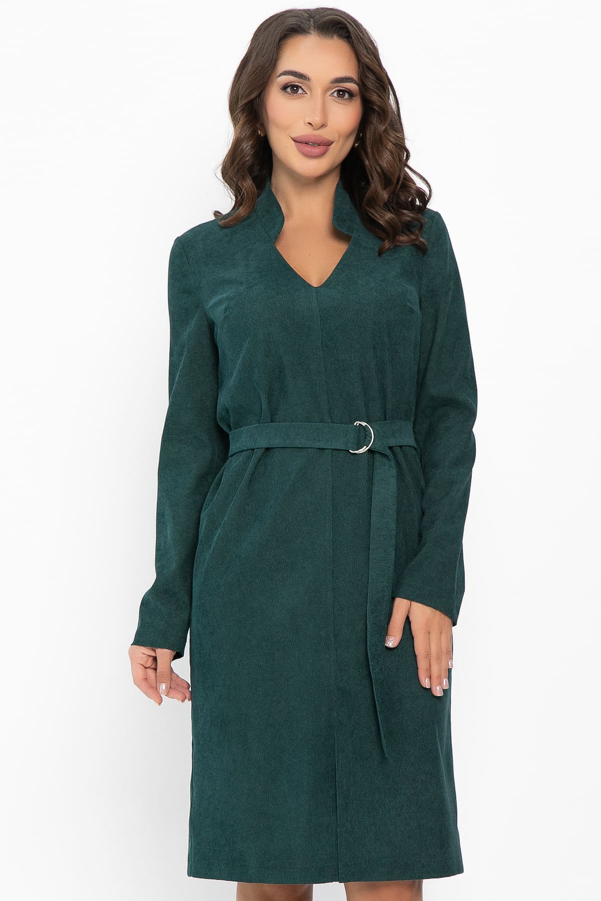 Платье Классическая грация (изумрудное) П13665-19М
