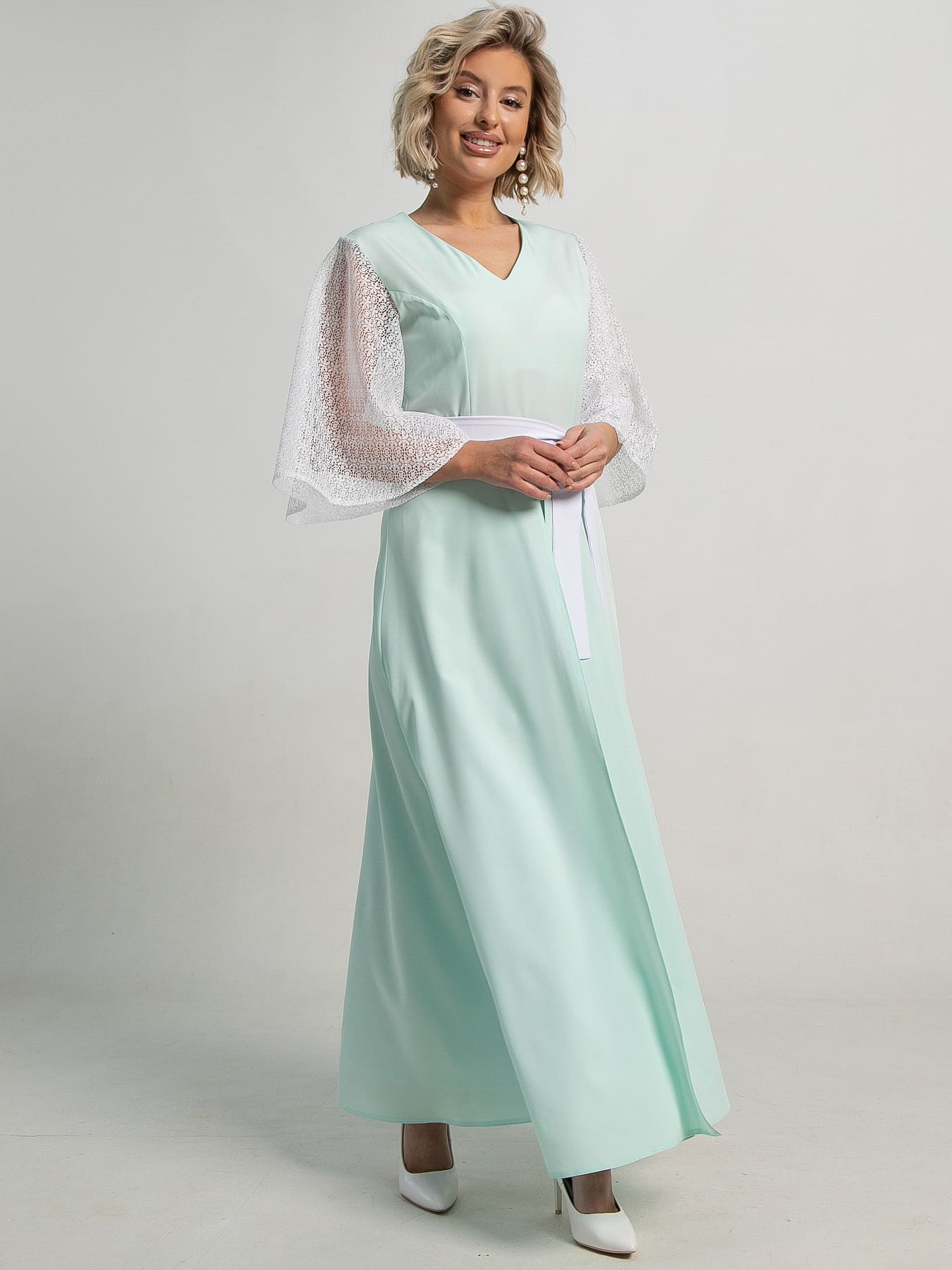 Платье Бьюти (ментол) П15561-18М