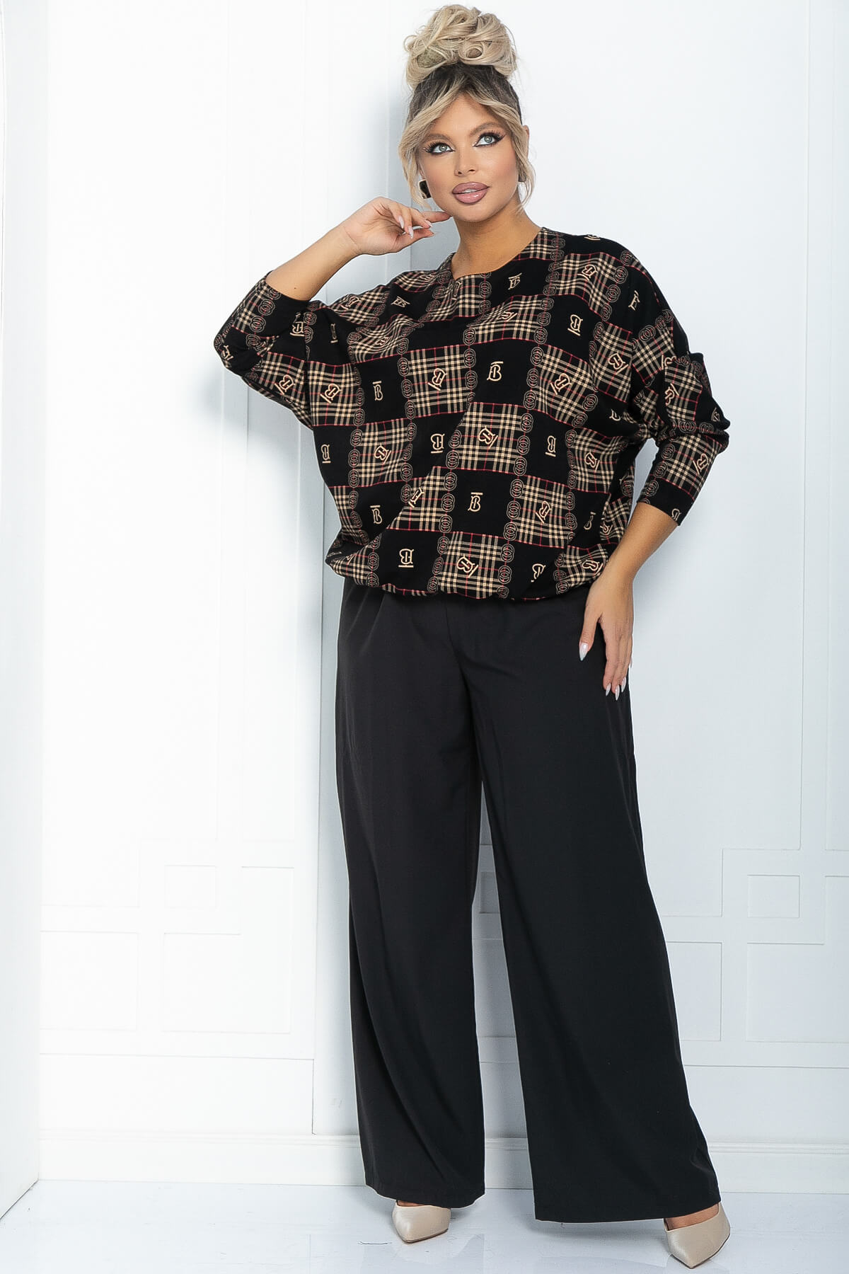 Блузон Ты вдохновение (черный) Б11878