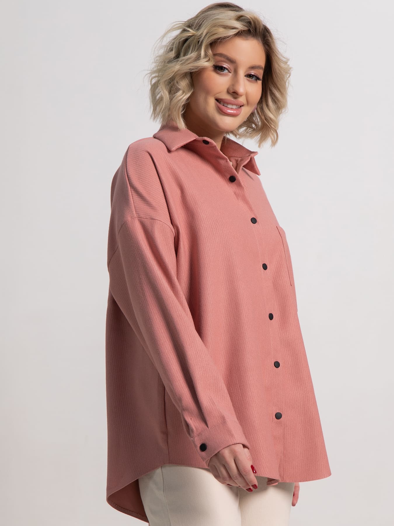 Рубашка Загадочная девушка пыльная роза