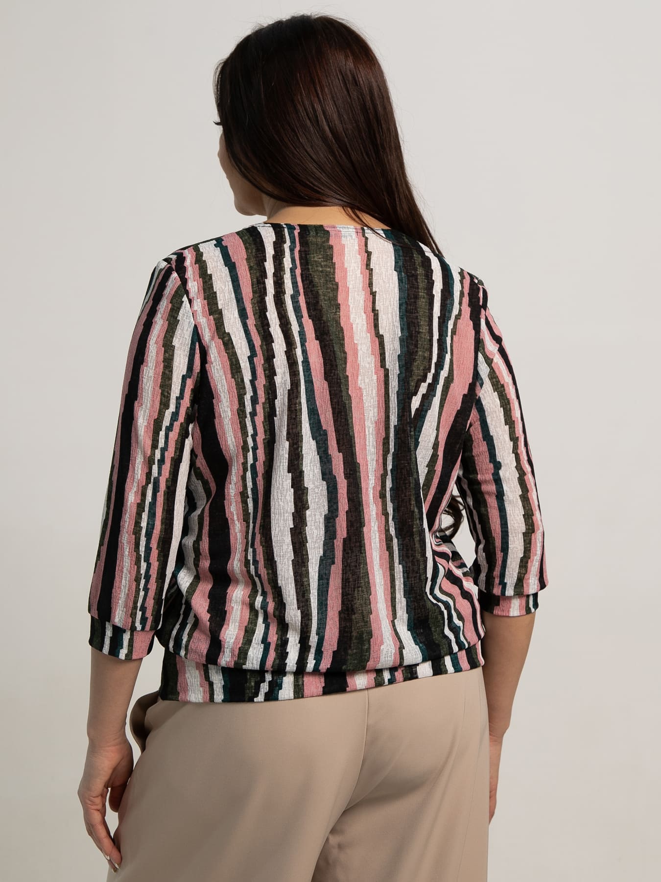 Блуза Люмия (разноцветная полоска) Б15329-3М