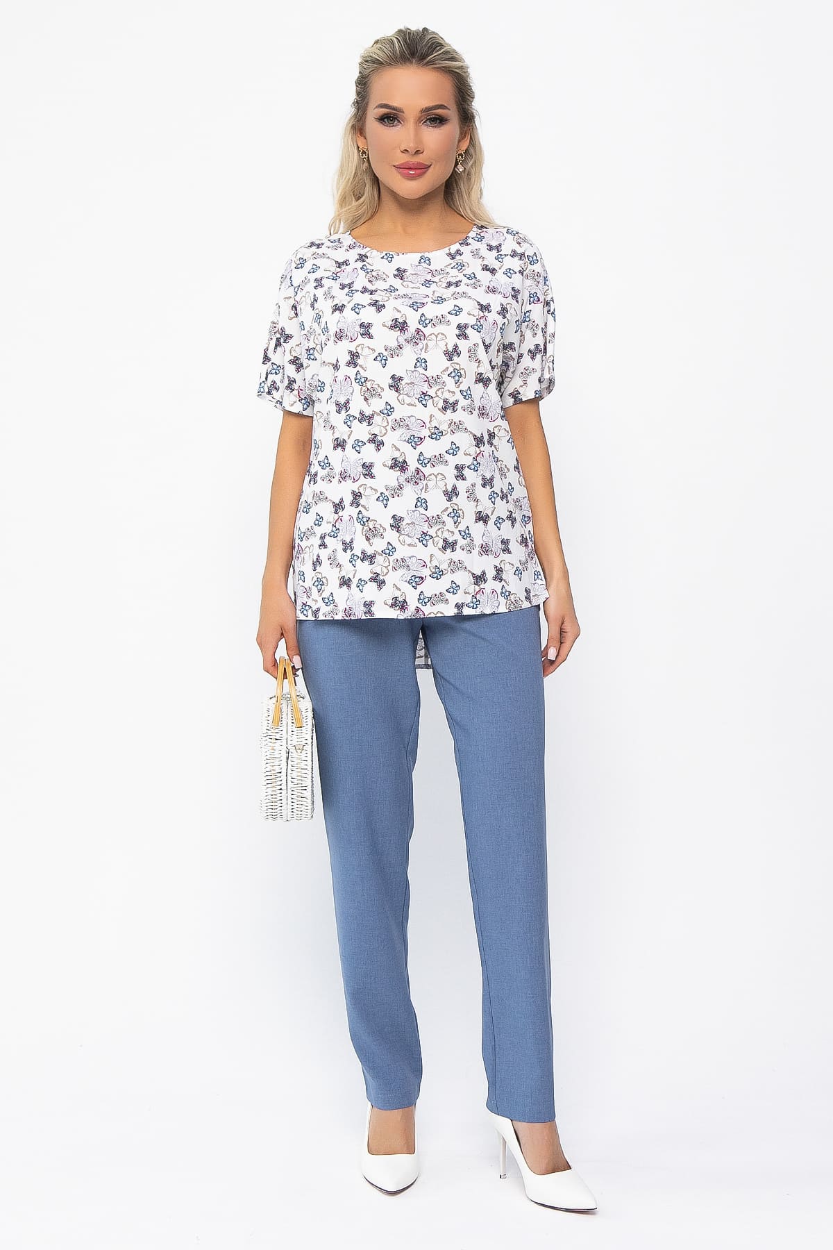 Блуза Маргоша (белая) Б13544-16М