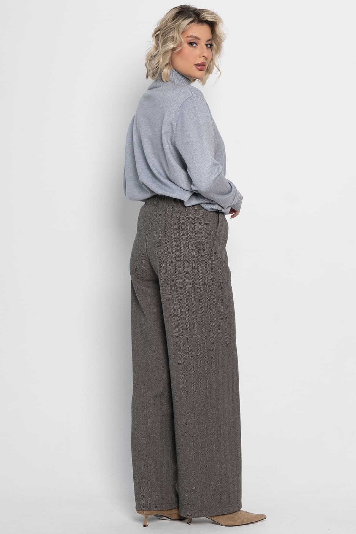 Брюки прямые Лиора (коричневые) Б15007-8М