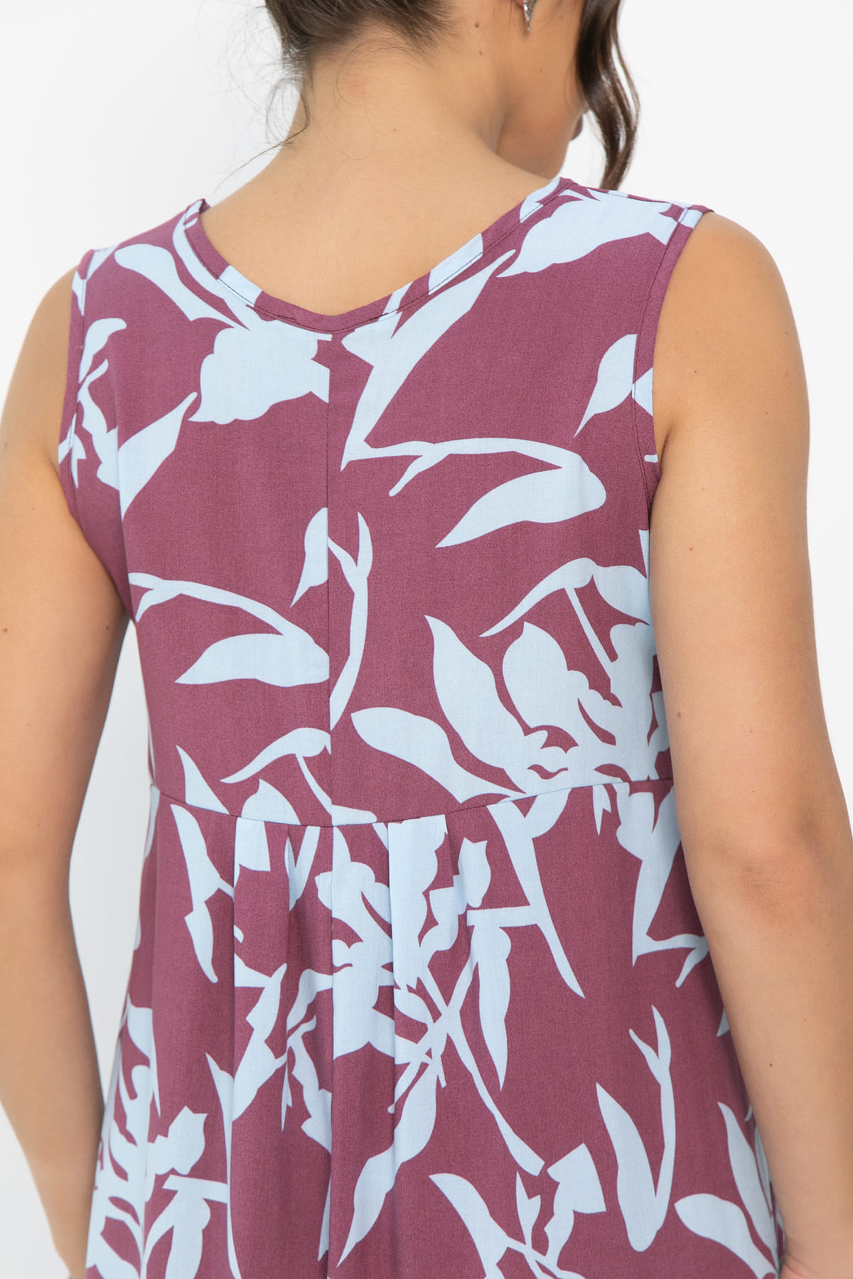 Платье Чарующая красота (бордовое) П13914-25М