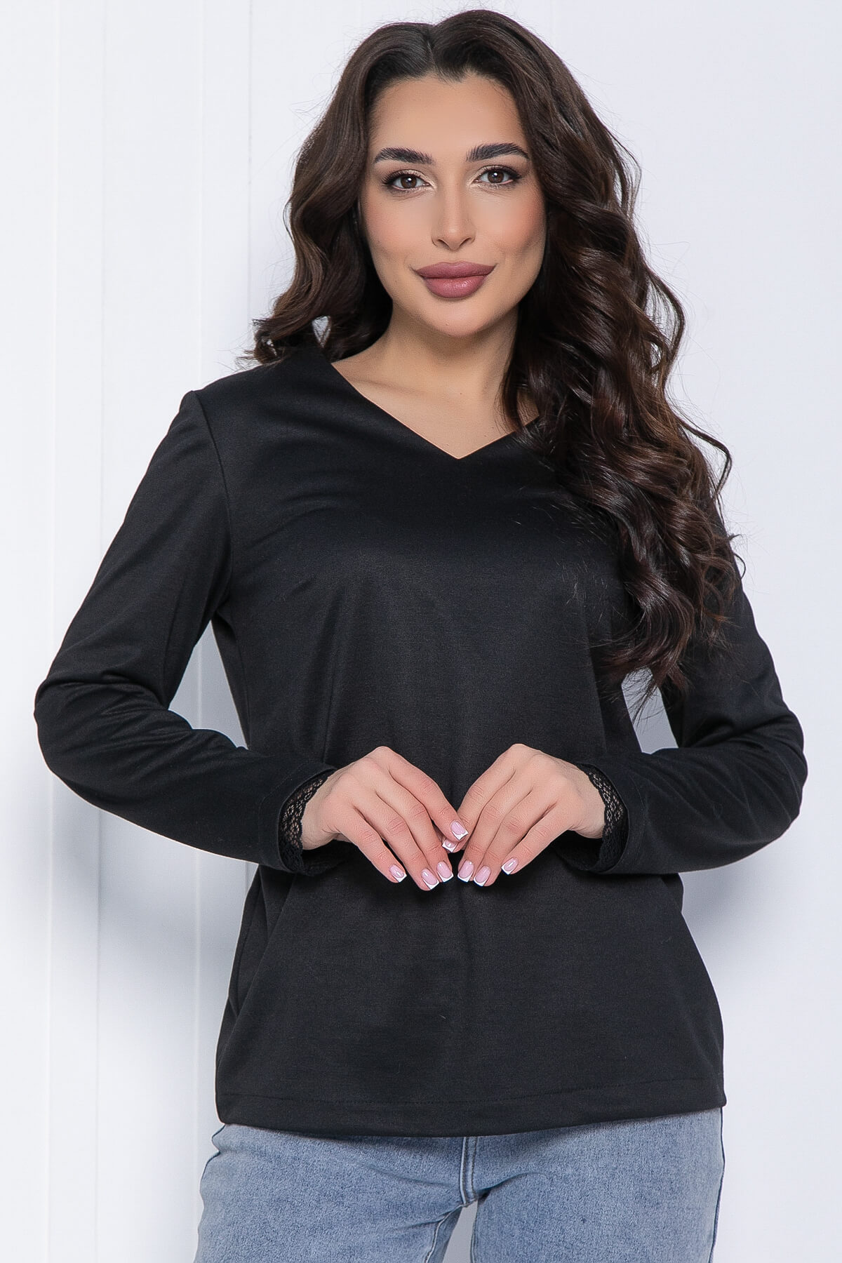 Блуза Палермо (черная) Б12530-25