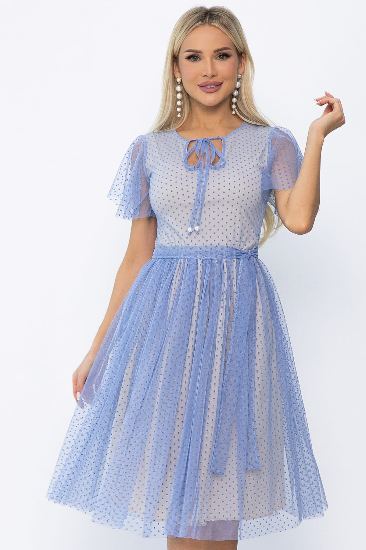 Платье У твоих ног (голубое) П13826-39М