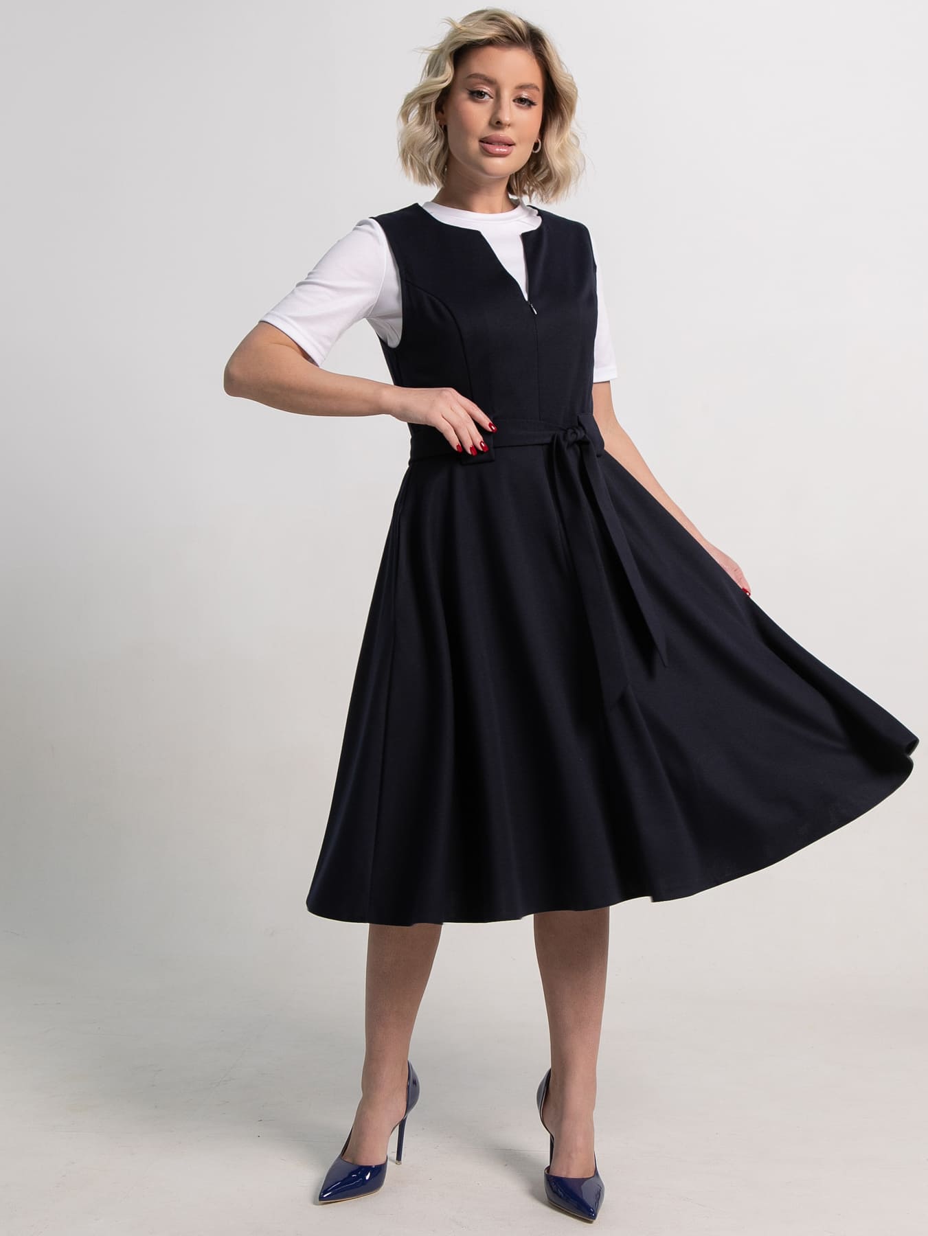 Платье Эрика (темно-синее) П15204-53М