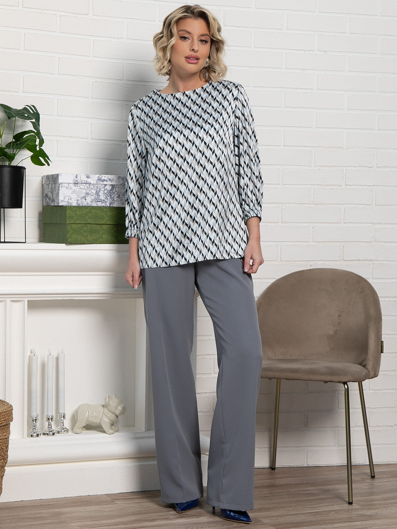 Блуза Прерия (голубая) Б15149-30М