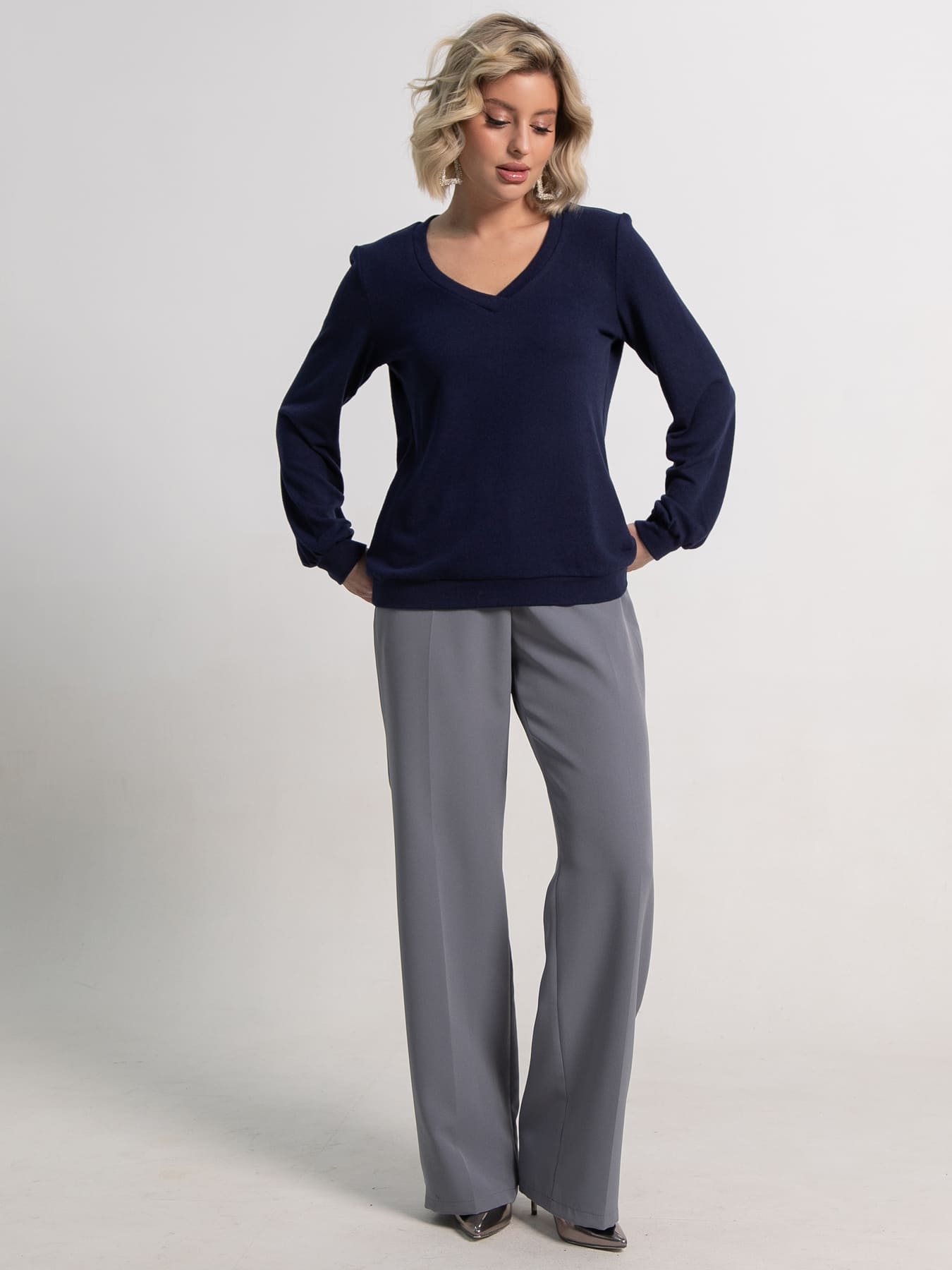 Джемпер трикотажный Мелоди (синий) Б15269-50М