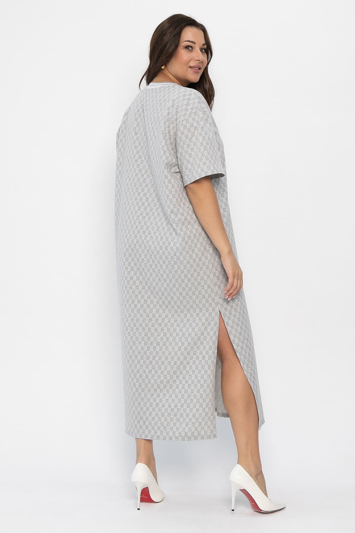Платье Ривьера (серое) П13866-1М