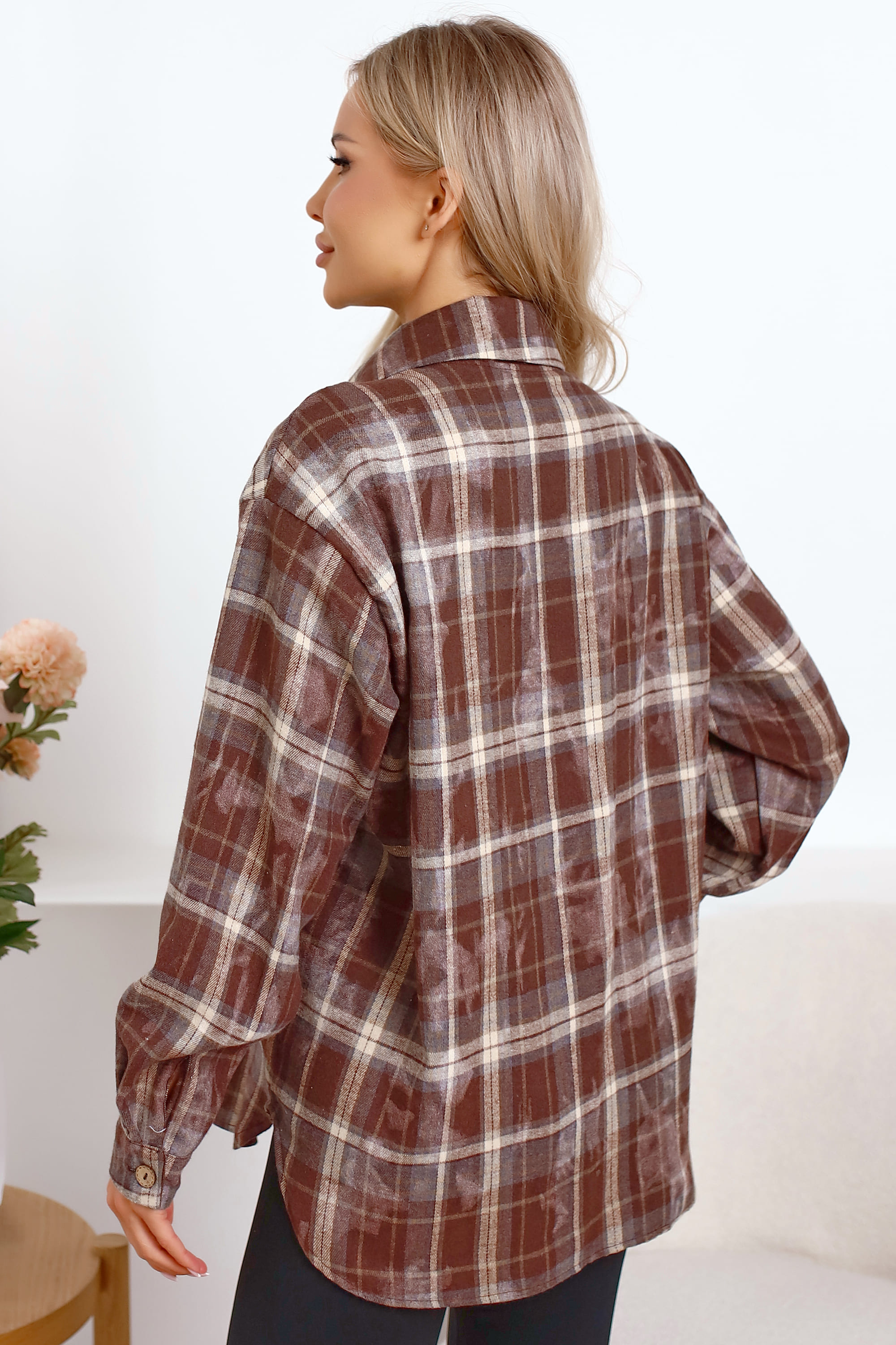 Рубашка Вивиан (коричневая) Б15486-45М