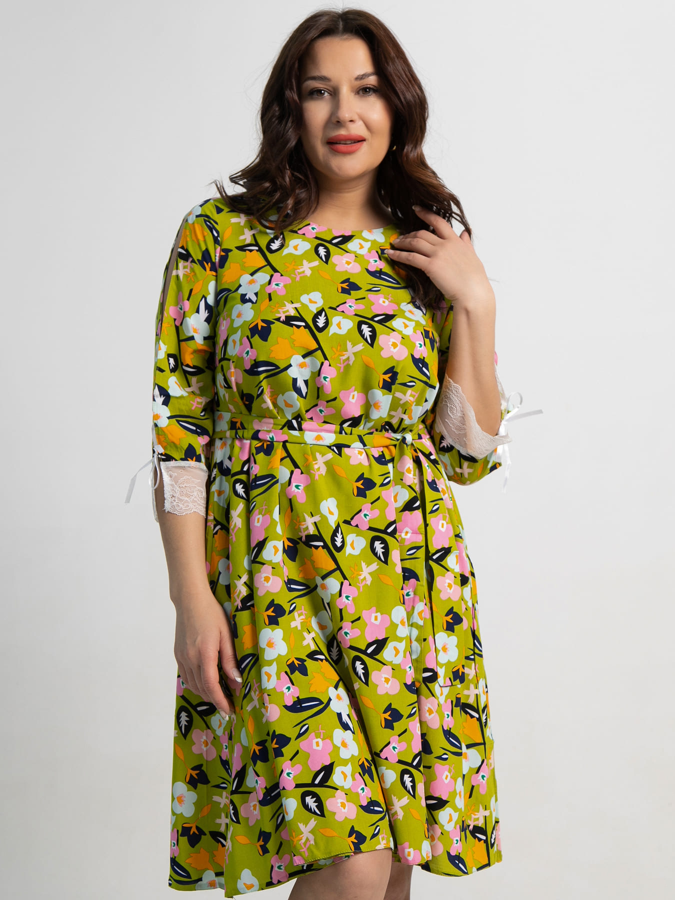 Платье Яна (зеленое) П15634-33М