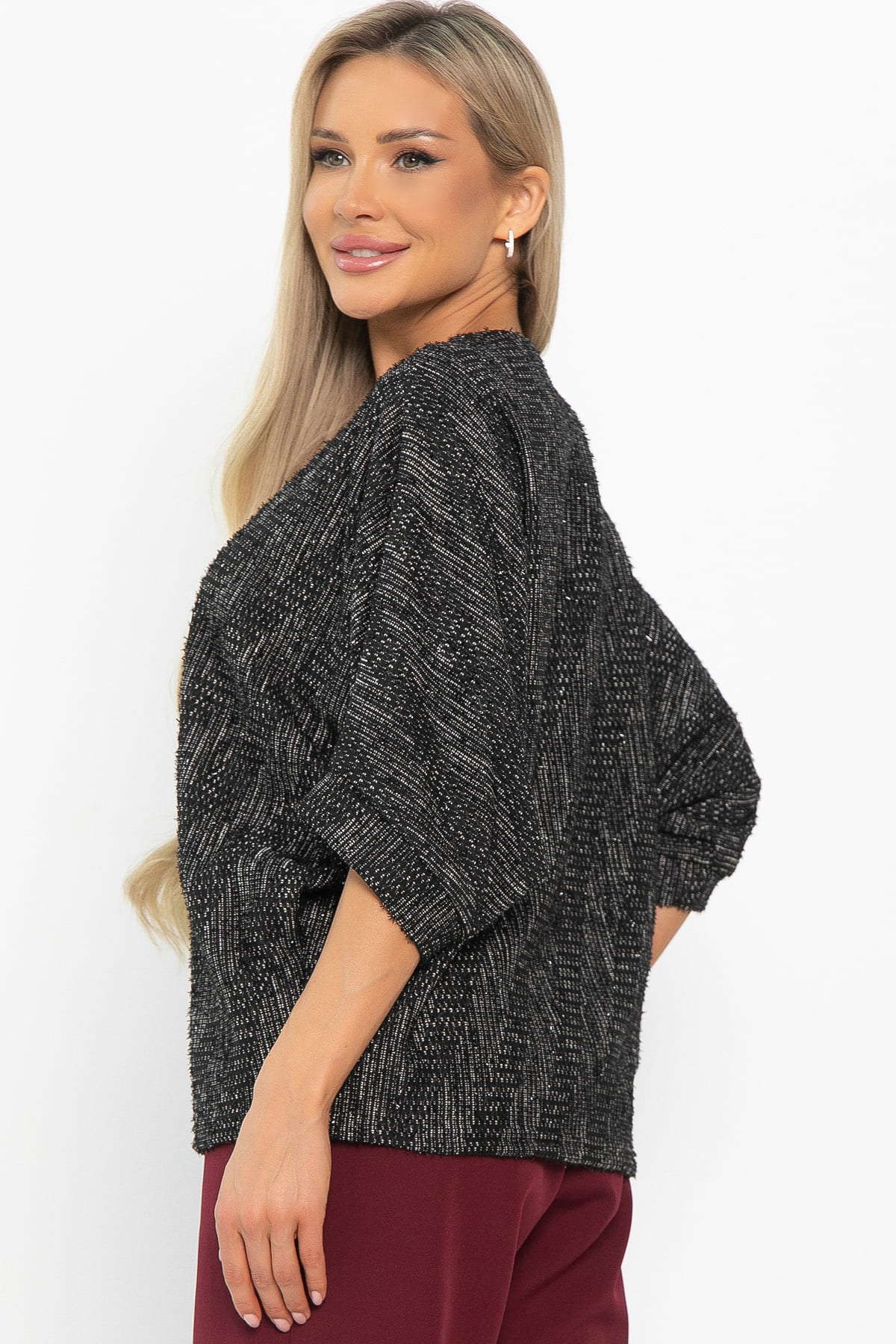 Джемпер трикотажный Джорджина (черный) Б14907-12М