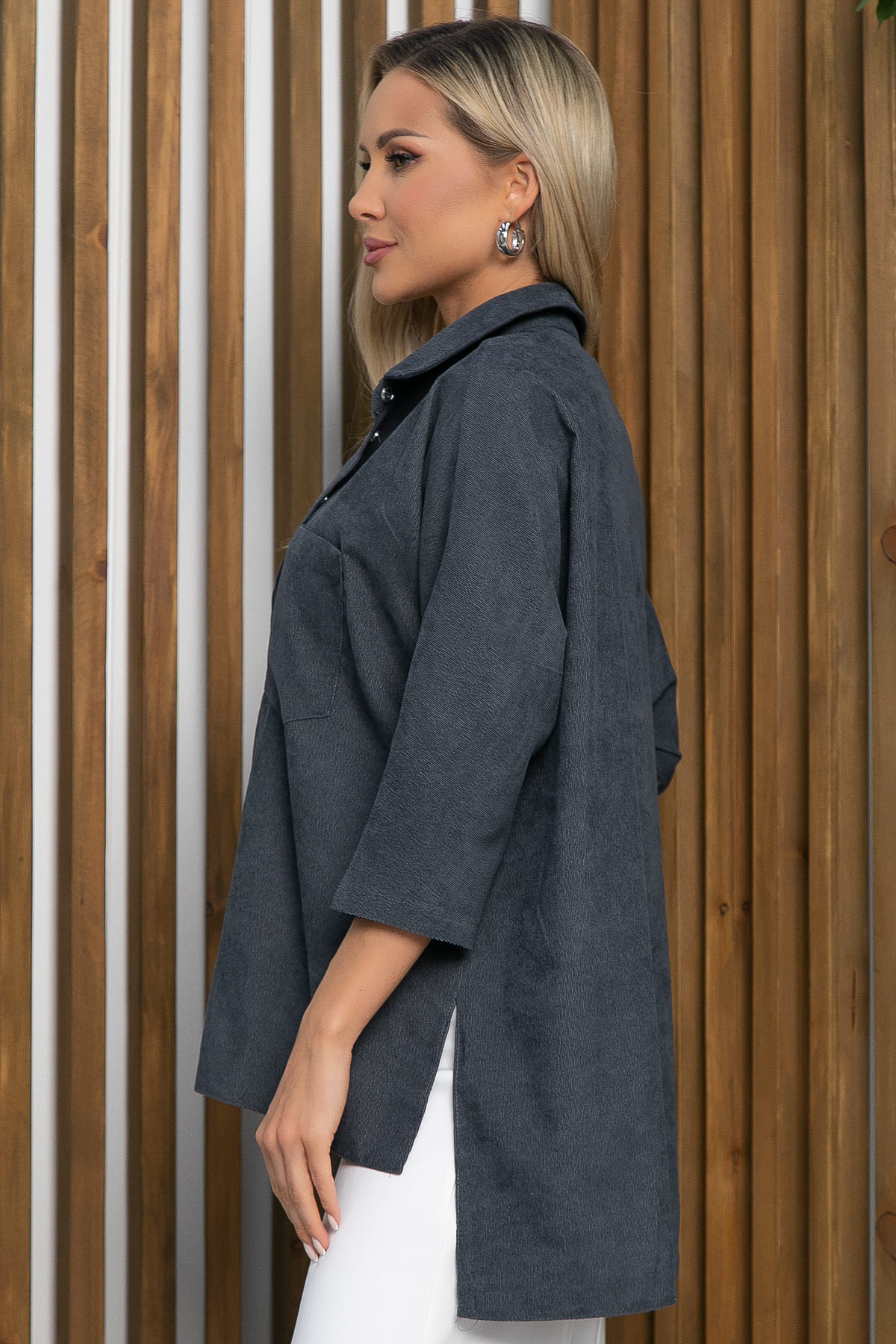 Рубашка Маринара (серая) Б13208-10М