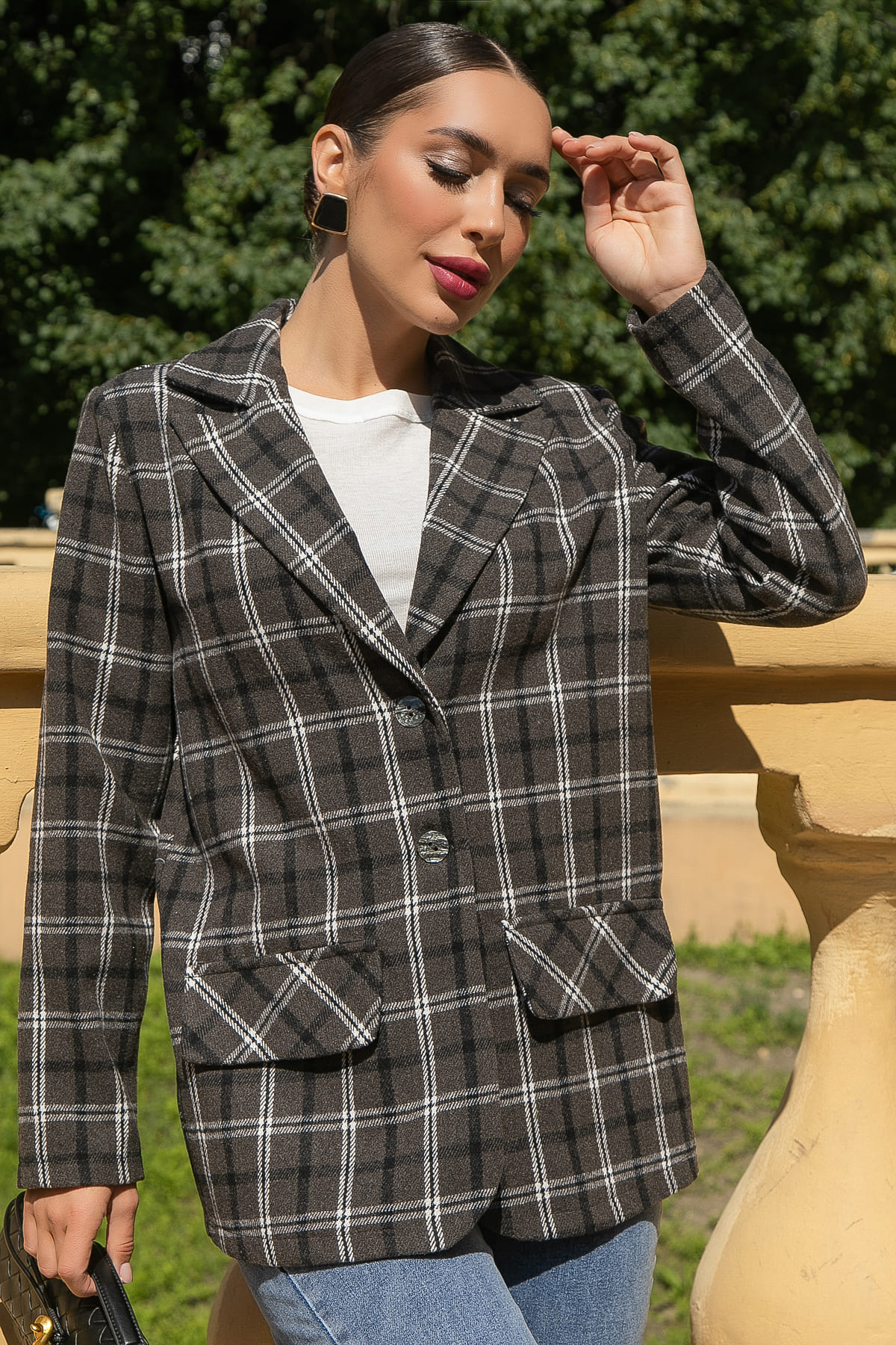 Пальто-пиджак Чендлер (серый) Б14156-7М