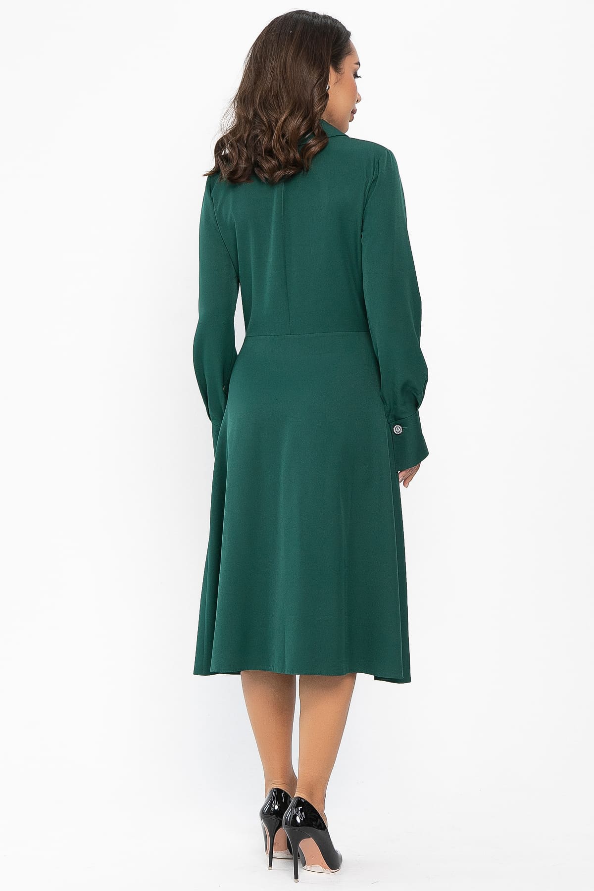 Платье Соломия (зеленое) П14215-5М