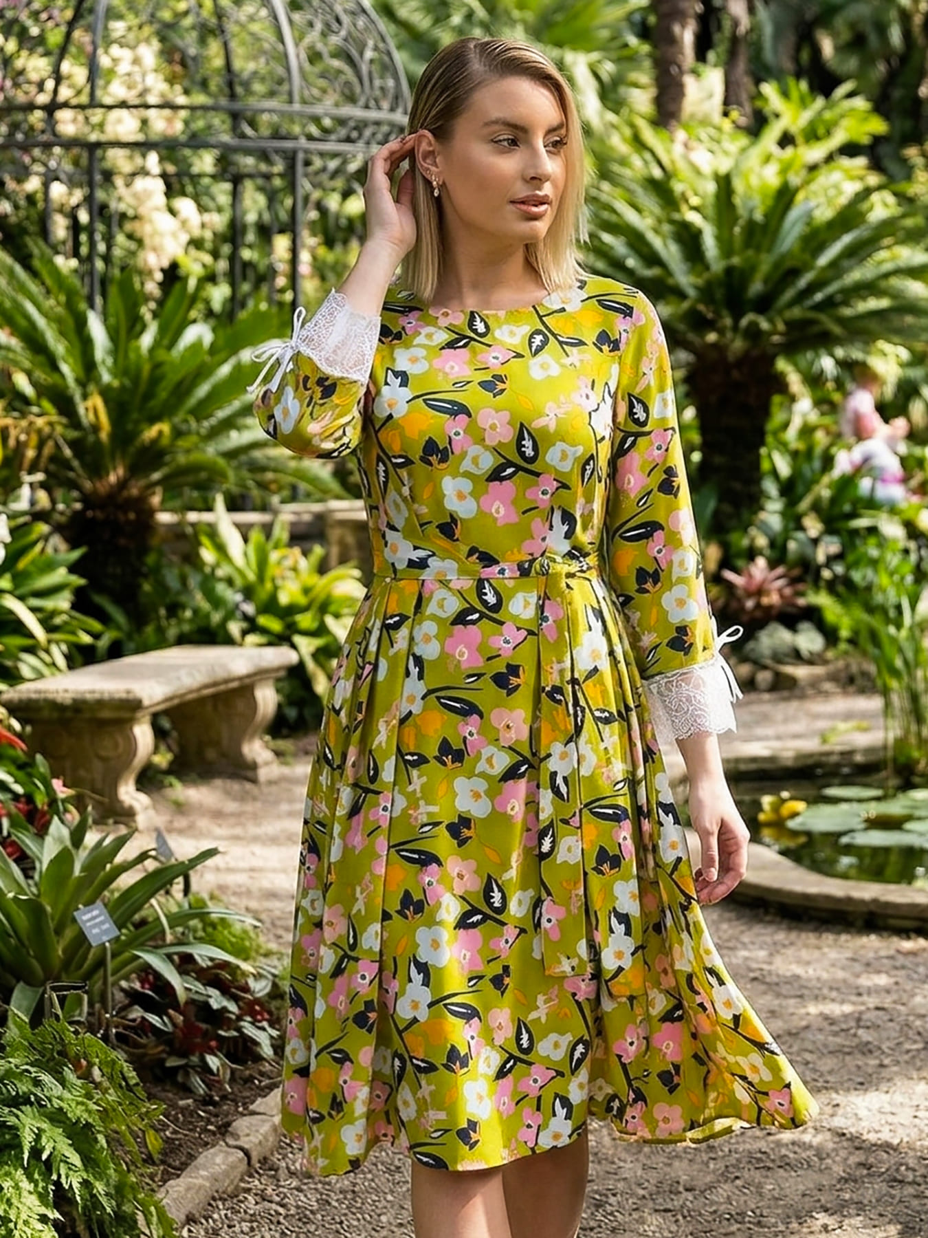 Платье Яна (зеленое) П15634-33М