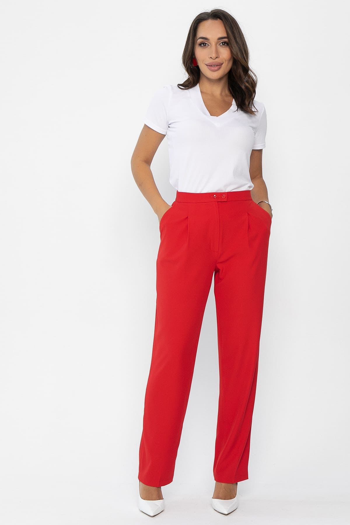 Брюки Мартин (красные) Б14024-30М