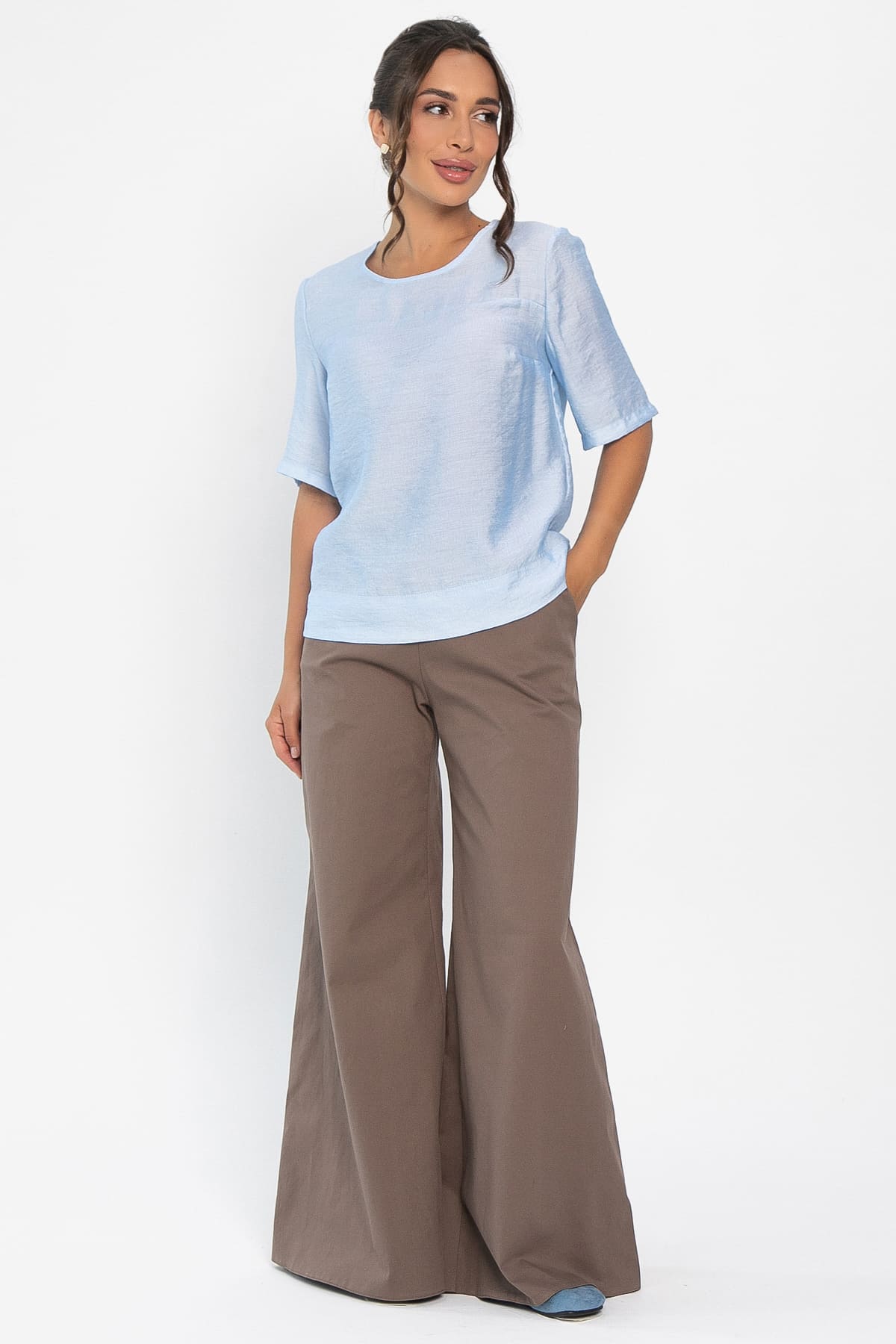 Блуза Меридиан (нежно-голубая) Б14006-25М