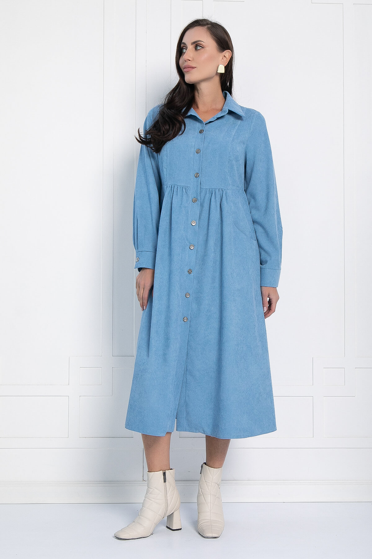 Платье Сабина (голубое) П12658-4