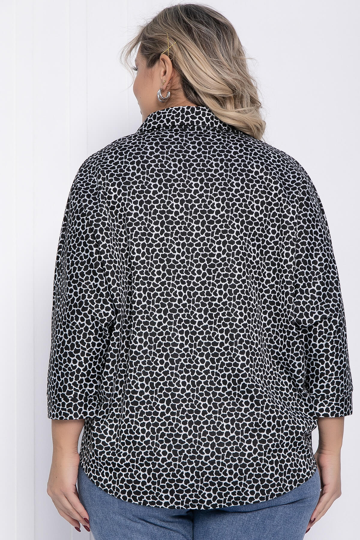 Рубашка Сладкий поцелуй (черно-серая) Б12328-4