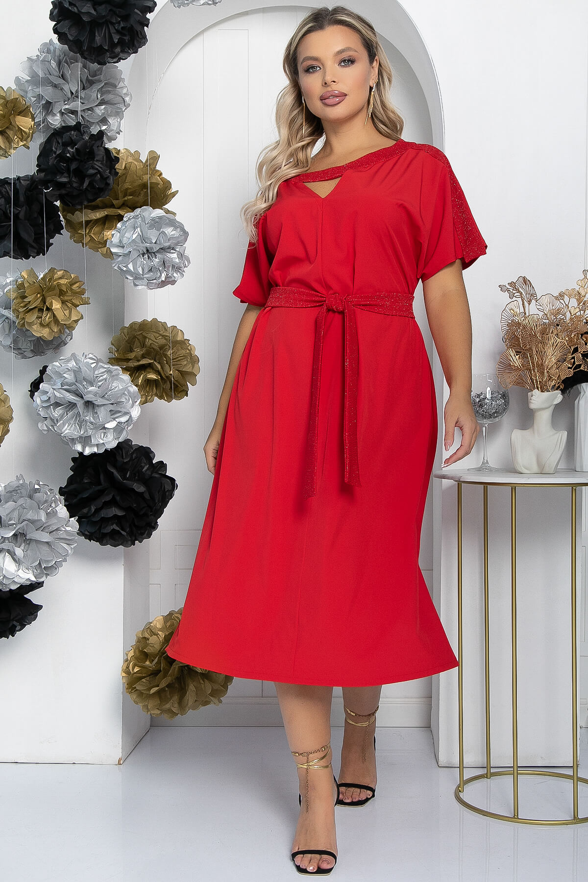 Платье Сказка (красное) П11585