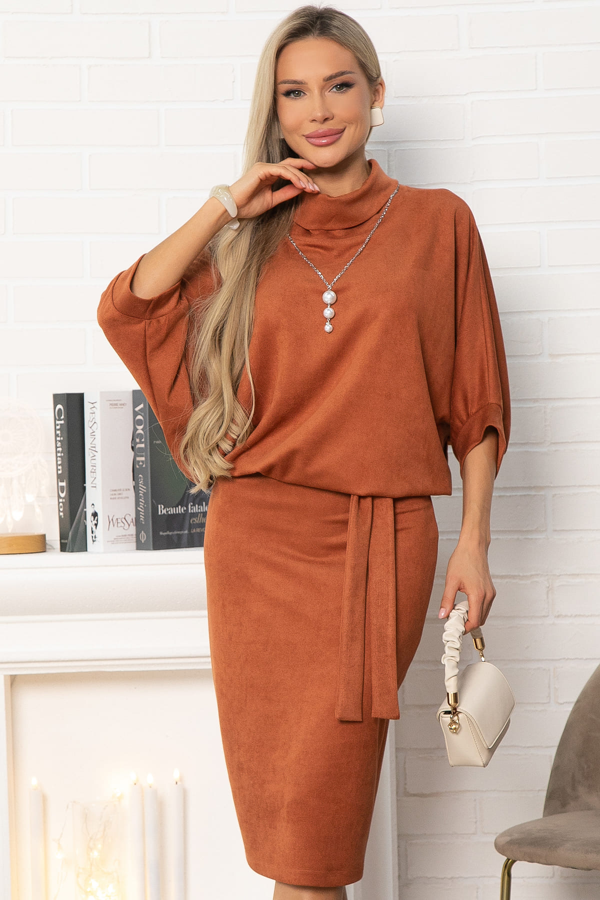 Платье Антония (терракот) П14910-12М