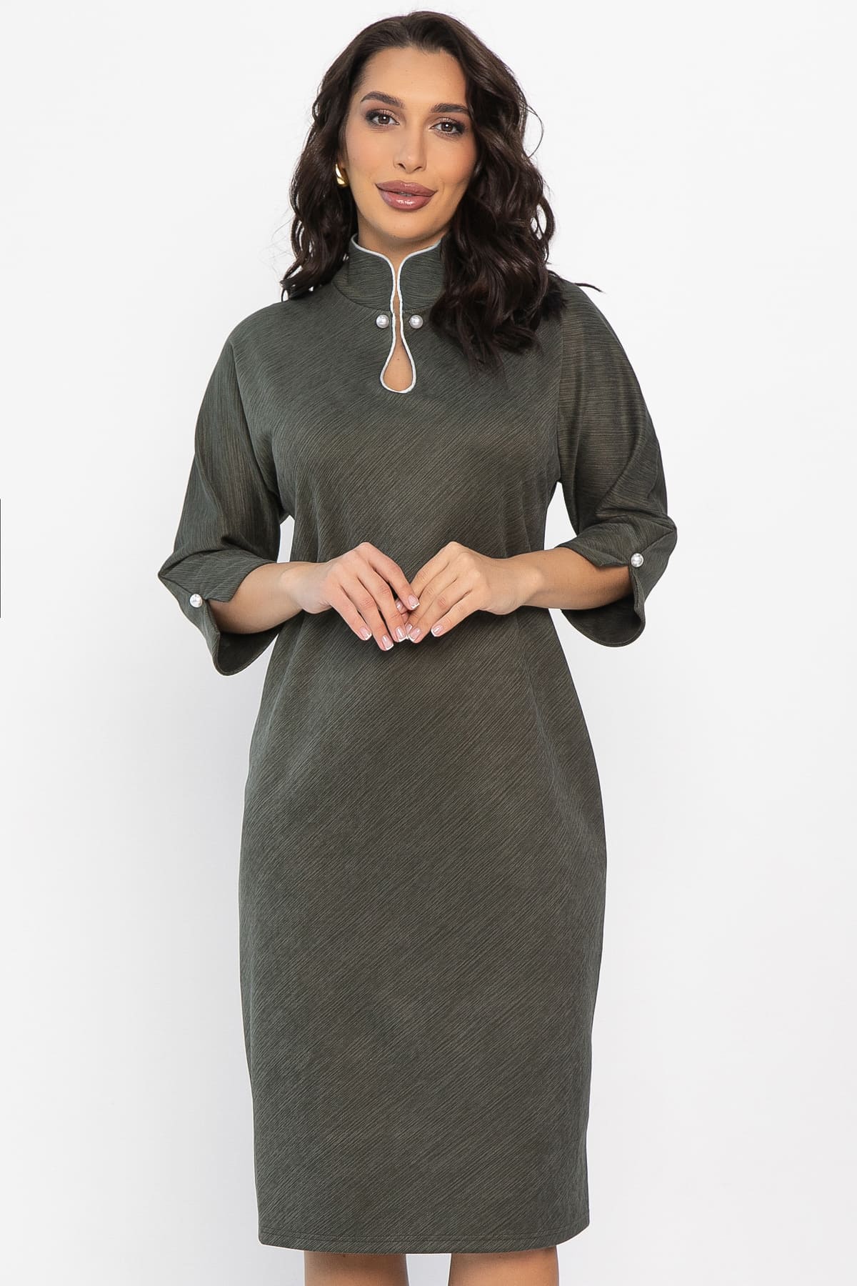 Платье Латрия (хаки) П14557-18М