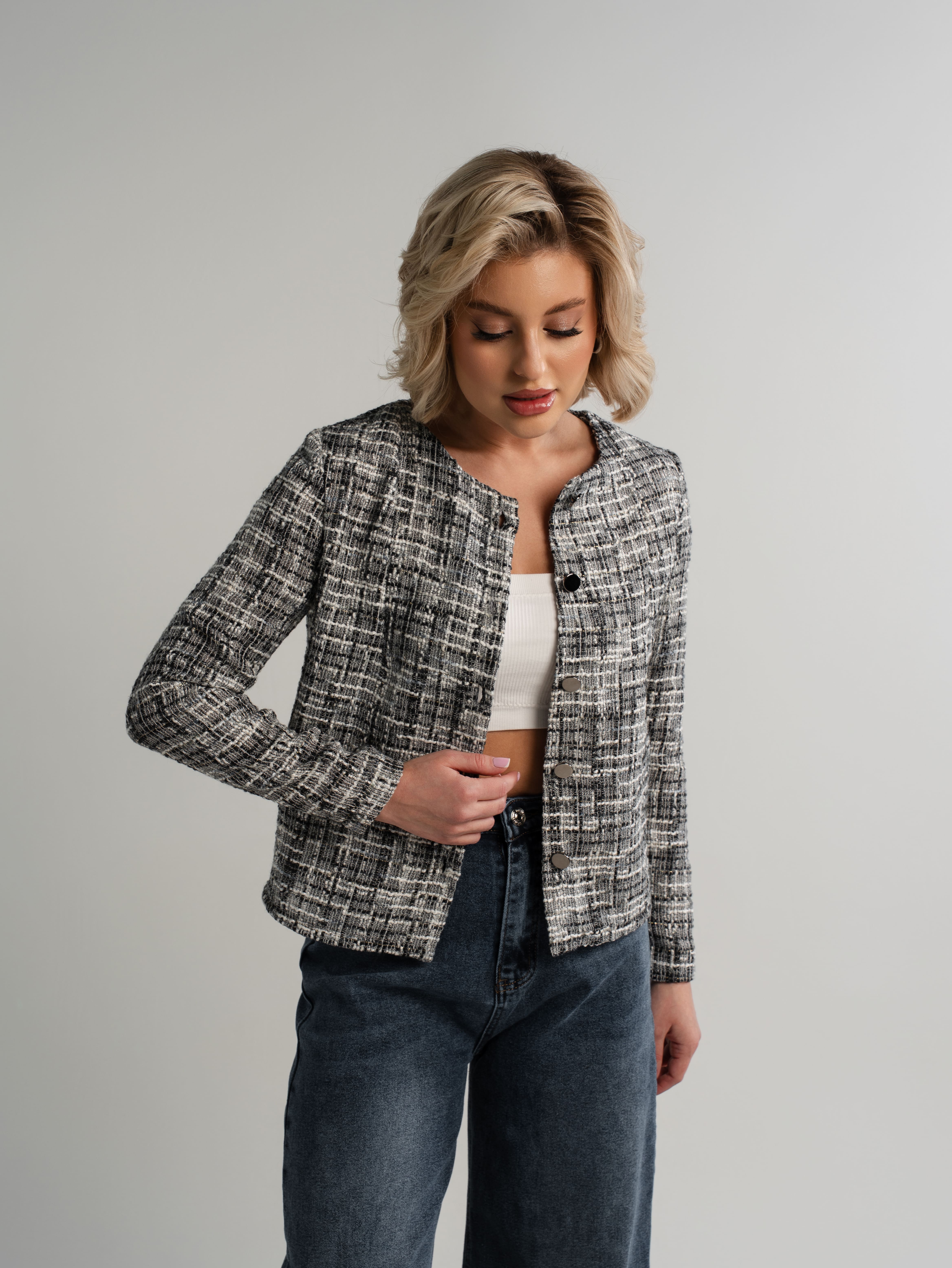 Костюм с брюками Марлин (серый) К15120-10М